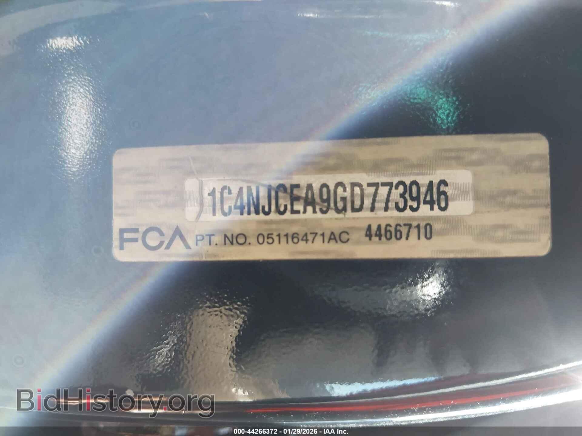 2016 JEEP COMPASS - VIN: 1C4NJCEA9GD773946 - Фото 9
