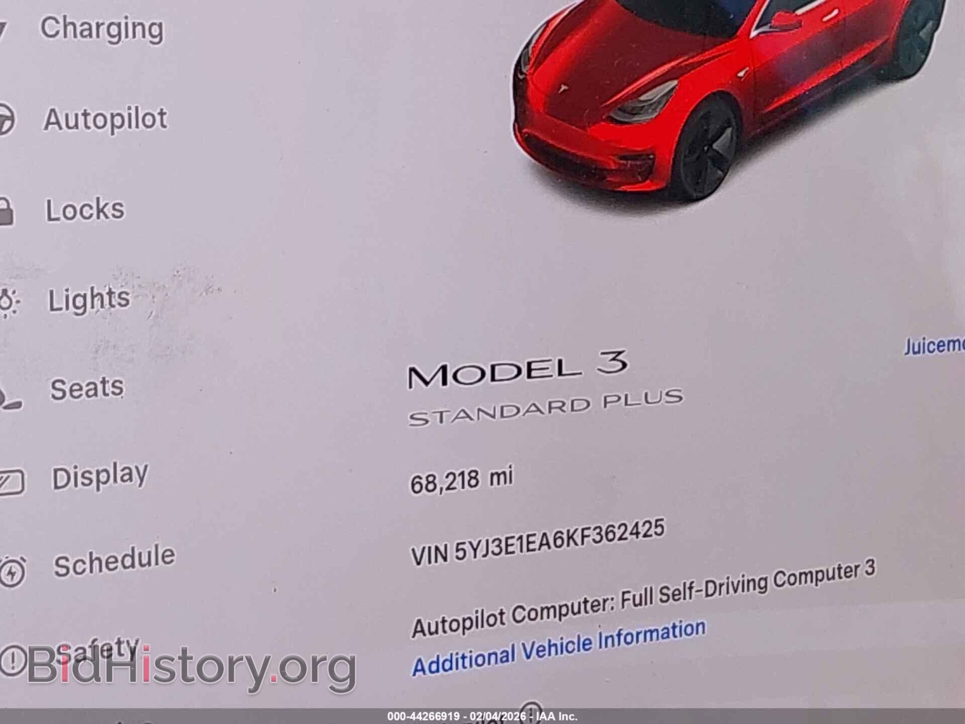 2019 TESLA MODEL 3 - VIN: 5YJ3E1EA6KF362425 - Фото 7