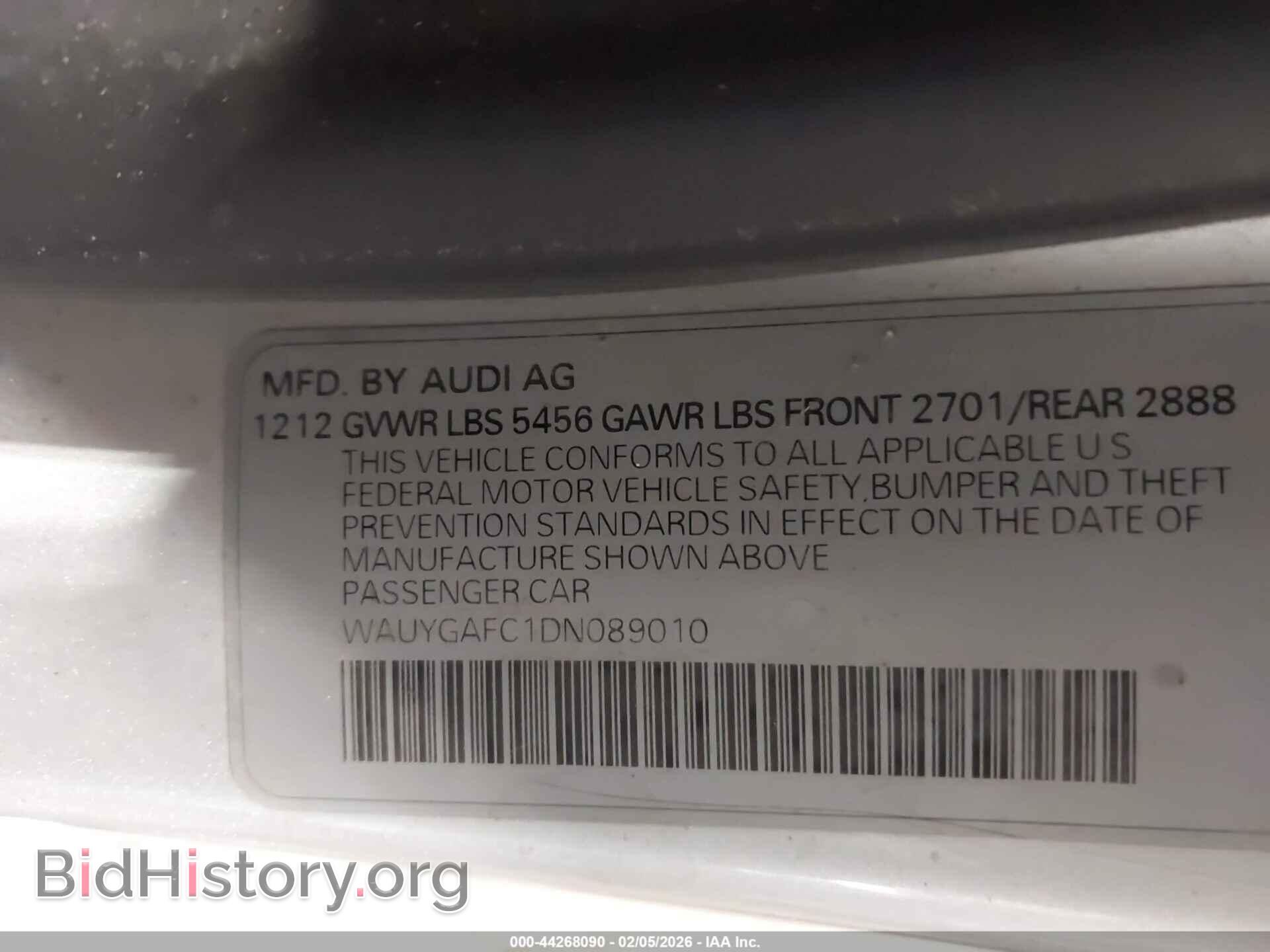 2013 AUDI A7 - VIN: WAUYGAFC1DN089010 - Photo 9