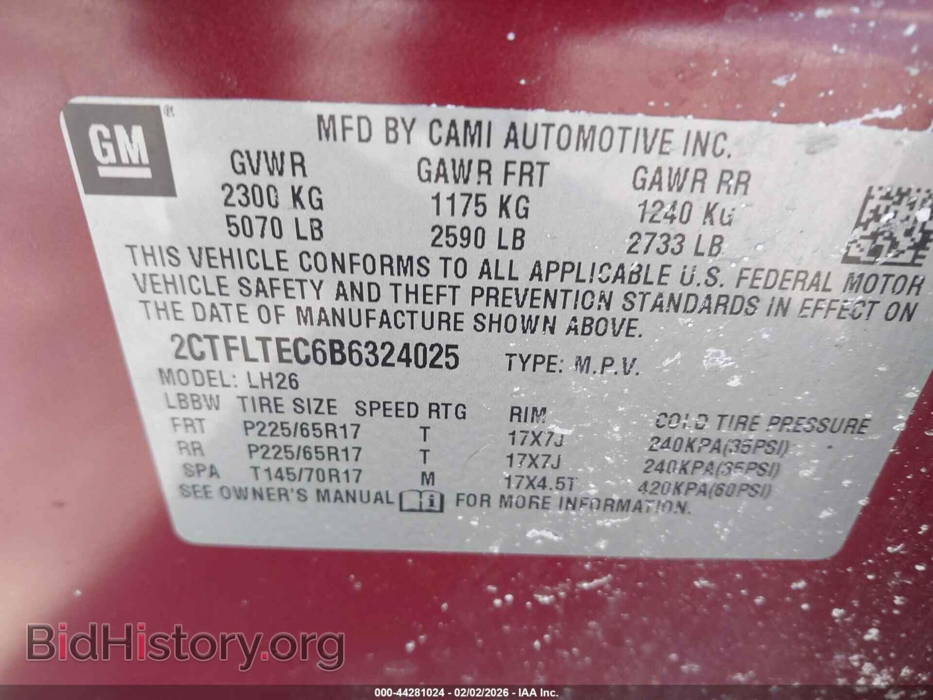 2011 GMC TERRAIN - VIN: 2CTFLTEC6B6324025 - Photo 9