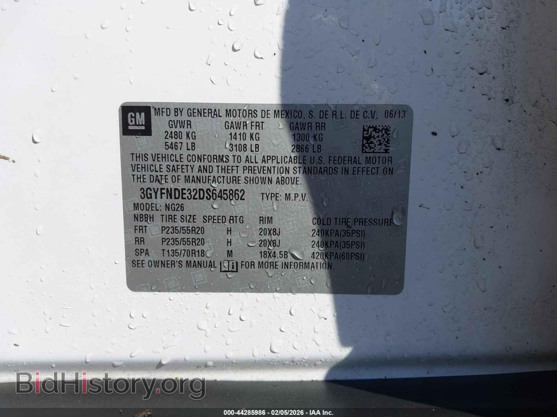 2013 CADILLAC SRX - VIN: 3GYFNDE32DS645862 - Фото 9
