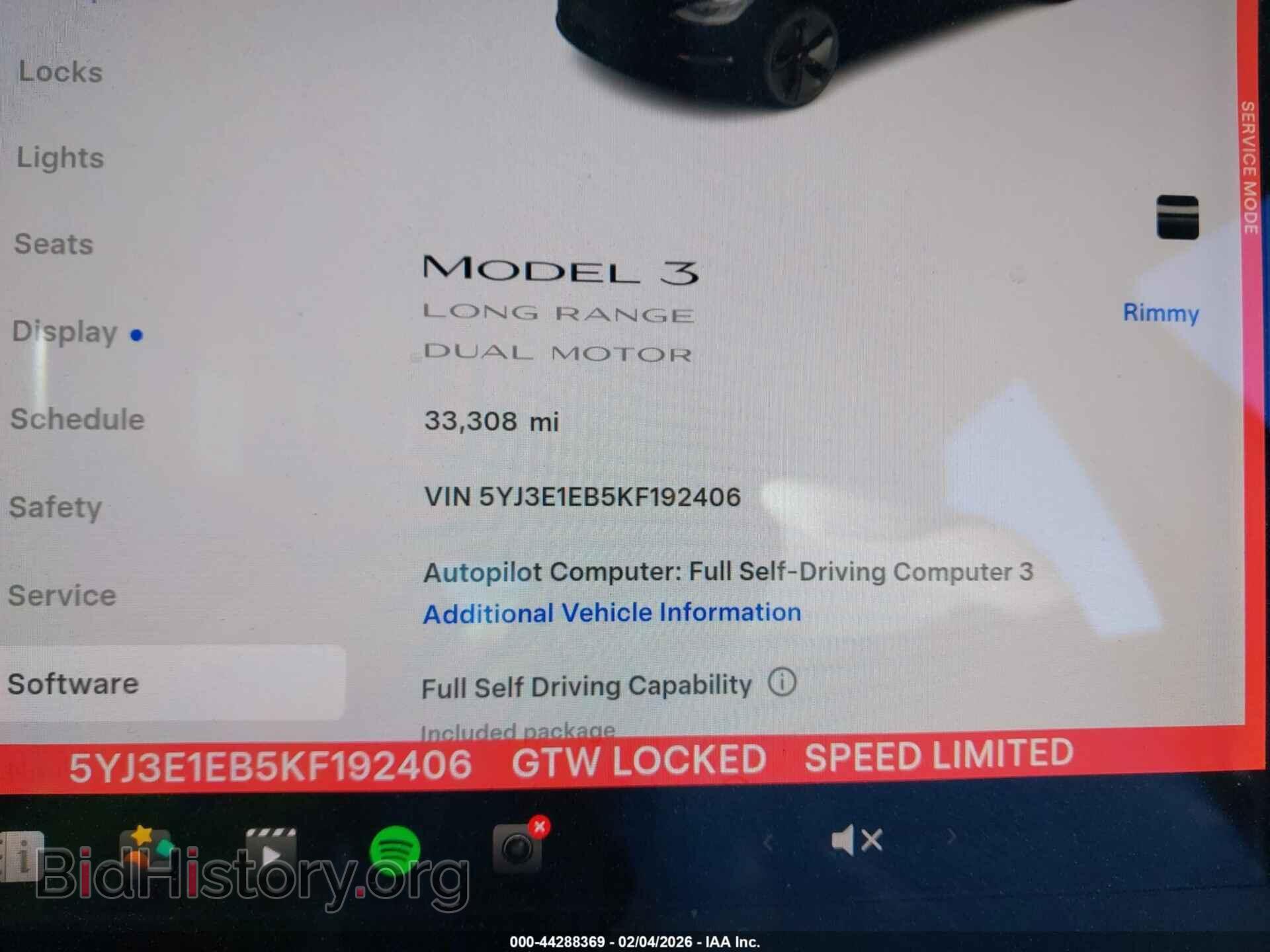 2019 TESLA MODEL 3 - VIN: 5YJ3E1EB5KF192406 - Photo 7