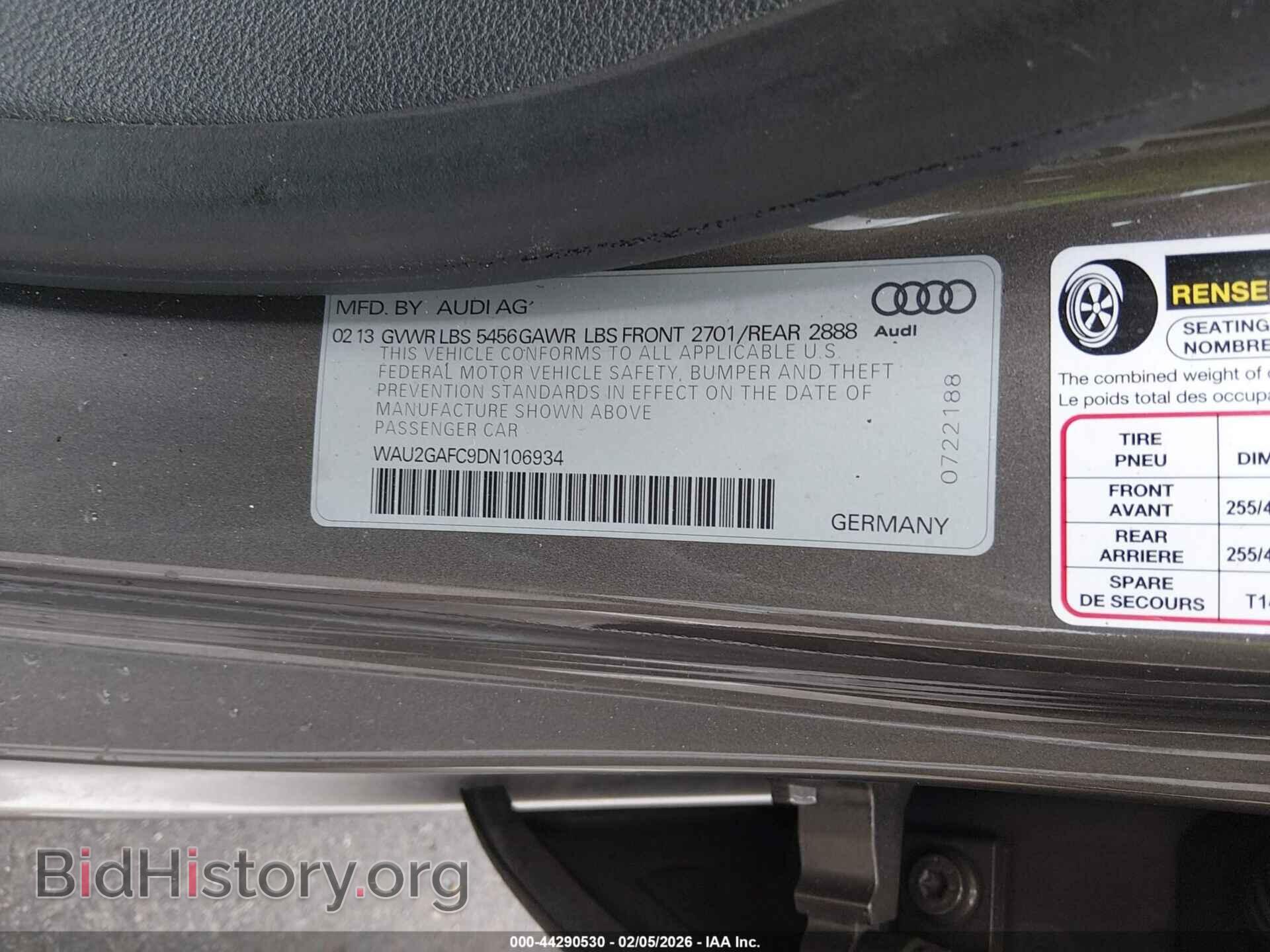 2013 AUDI A7 - VIN: WAU2GAFC9DN106934 - Photo 9
