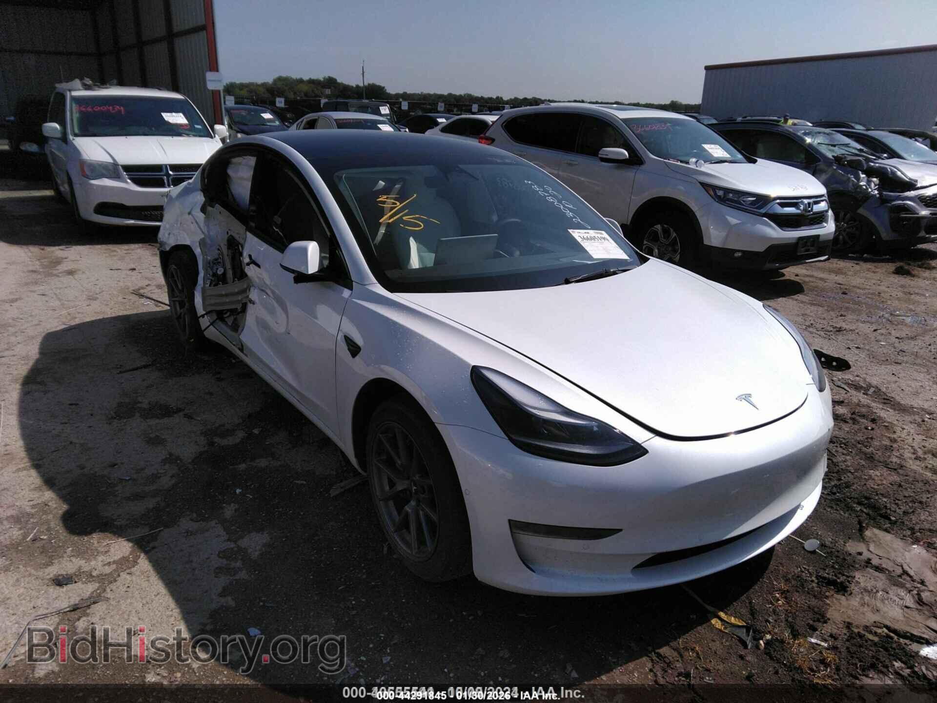 Photo 5YJ3E1EB7NF349616 - TESLA MODEL 3 2022