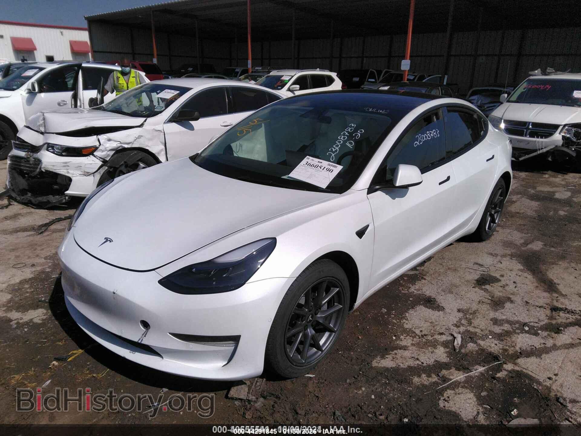 2022 TESLA MODEL 3 - VIN: 5YJ3E1EB7NF349616 - Фото 2