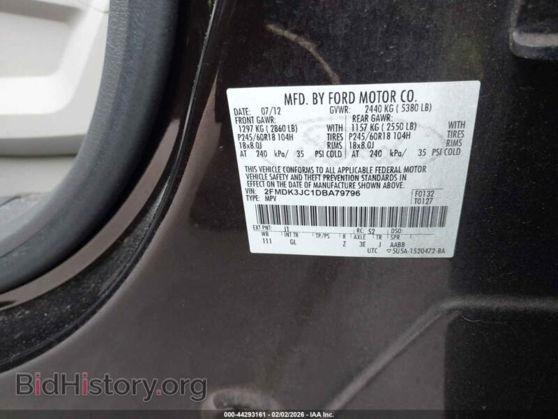 2013 Ford EDGE (VIN 2FMDK3JC1DBA79796) — фото 9 из 16