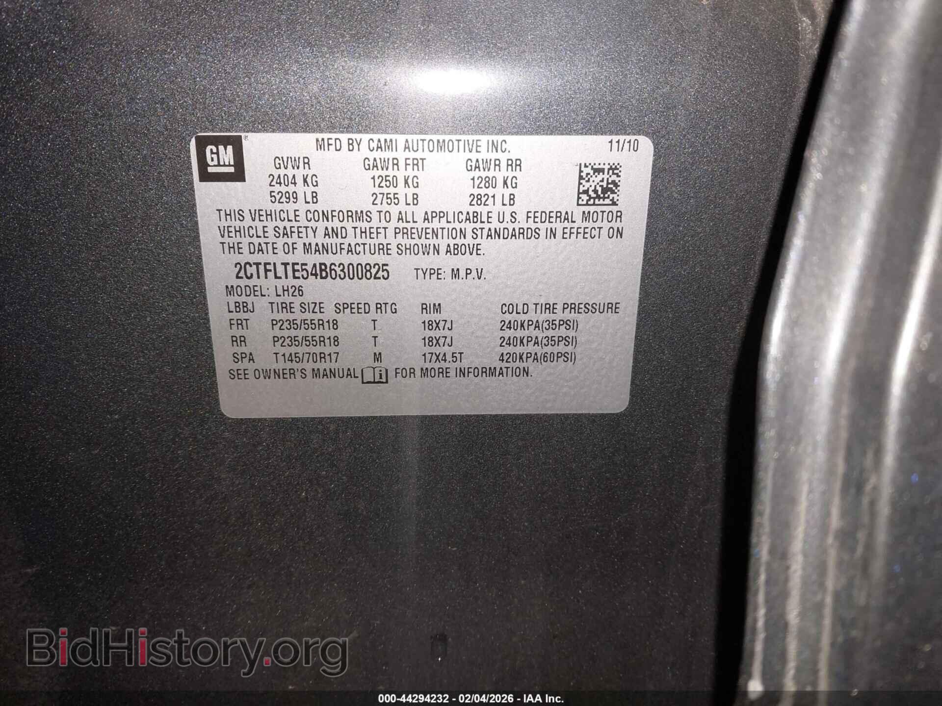 2011 GMC TERRAIN - VIN: 2CTFLTE54B6300825 - Photo 9