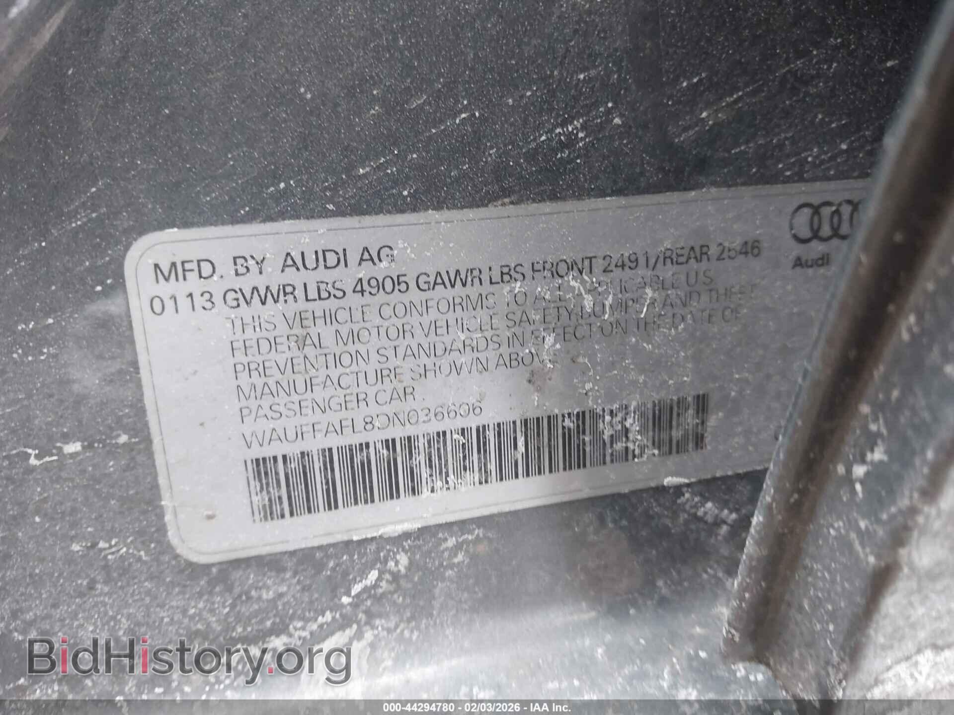 2013 AUDI A4 - VIN: WAUFFAFL8DN036606 - Photo 9