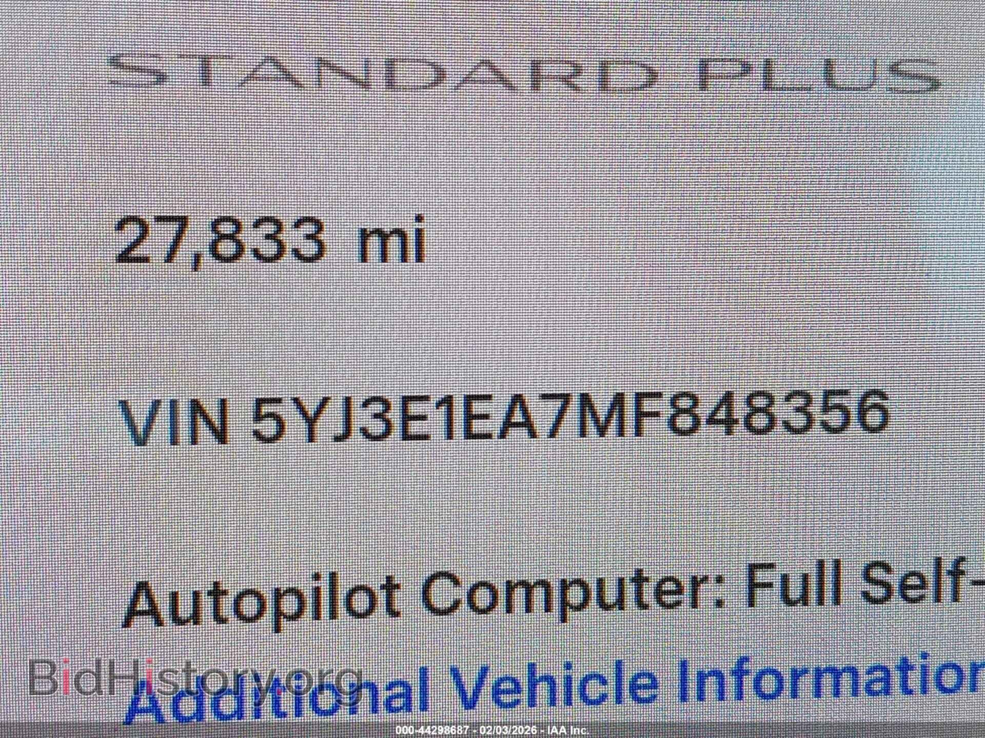 2021 TESLA MODEL 3 - VIN: 5YJ3E1EA7MF848356 - Photo 9