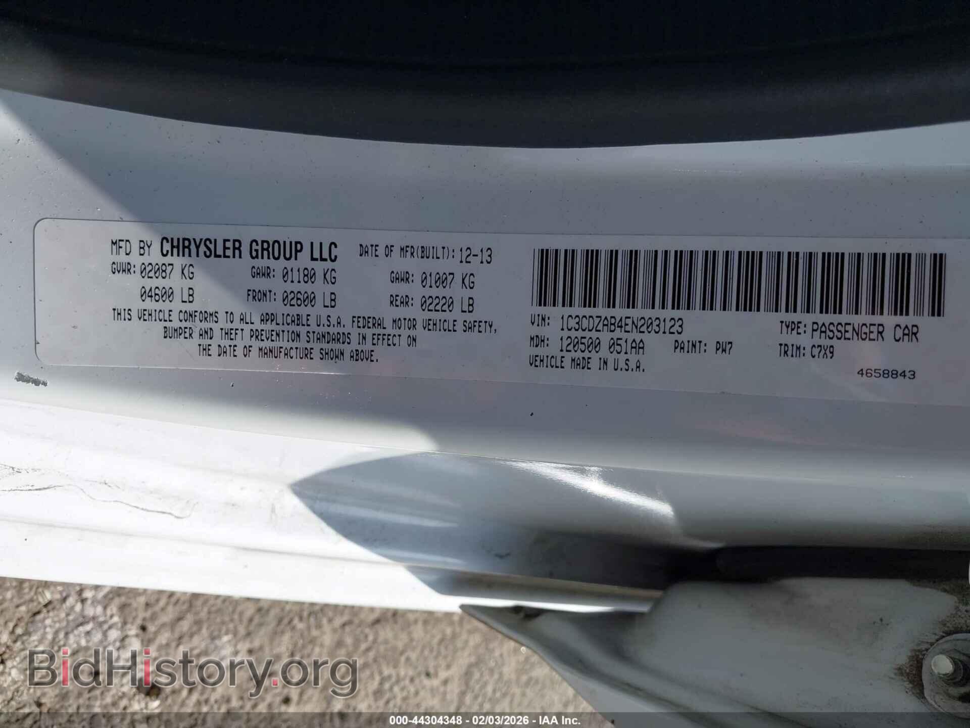 2014 DODGE AVENGER - VIN: 1C3CDZAB4EN203123 - Фото 9