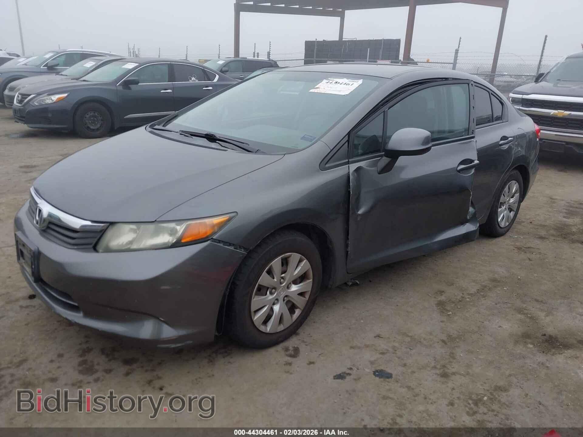 2012 HONDA CIVIC - VIN: 2HGFB2F59CH563861 - Фото 2