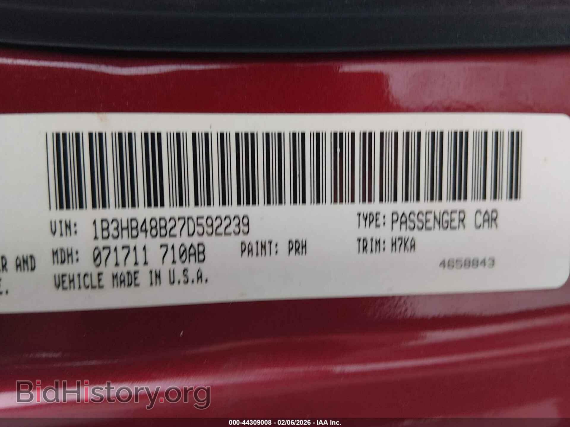 2007 DODGE CALIBER - VIN: 1B3HB48B27D592239 - Photo 9
