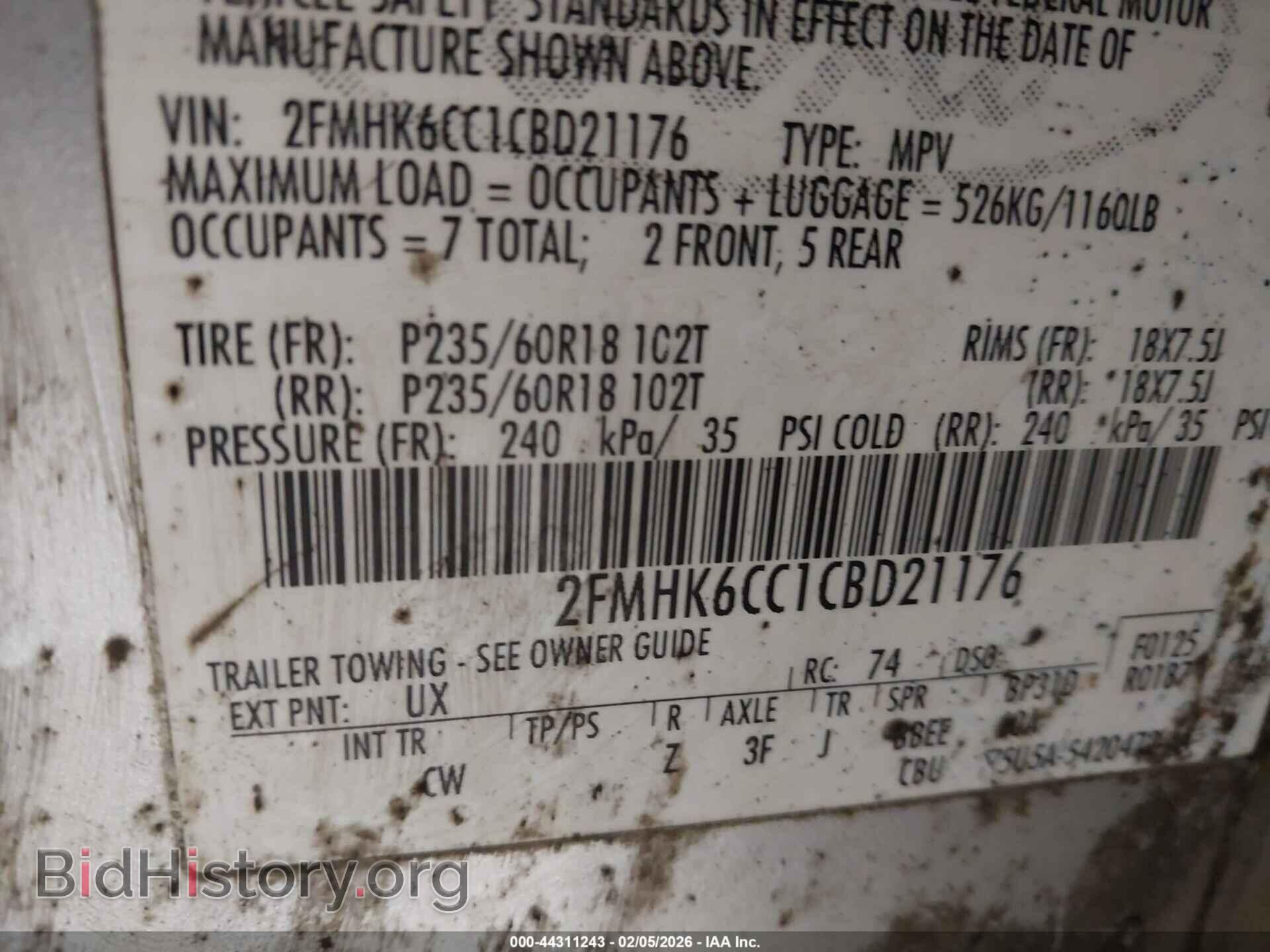 2012 FORD FLEX - VIN: 2FMHK6CC1CBD21176 - Фото 9