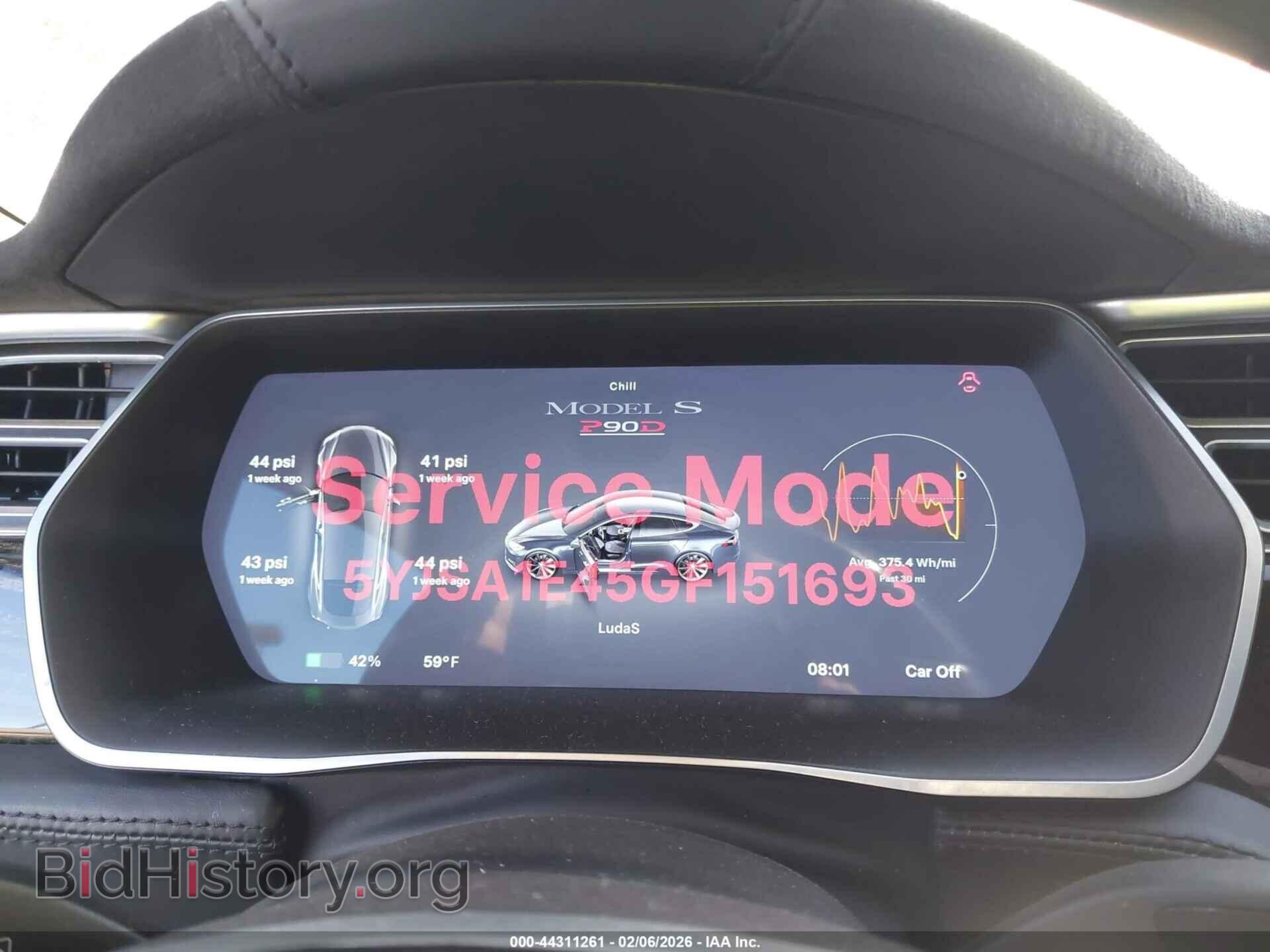 2016 TESLA MODEL S - VIN: 5YJSA1E45GF151693 - Фото 7