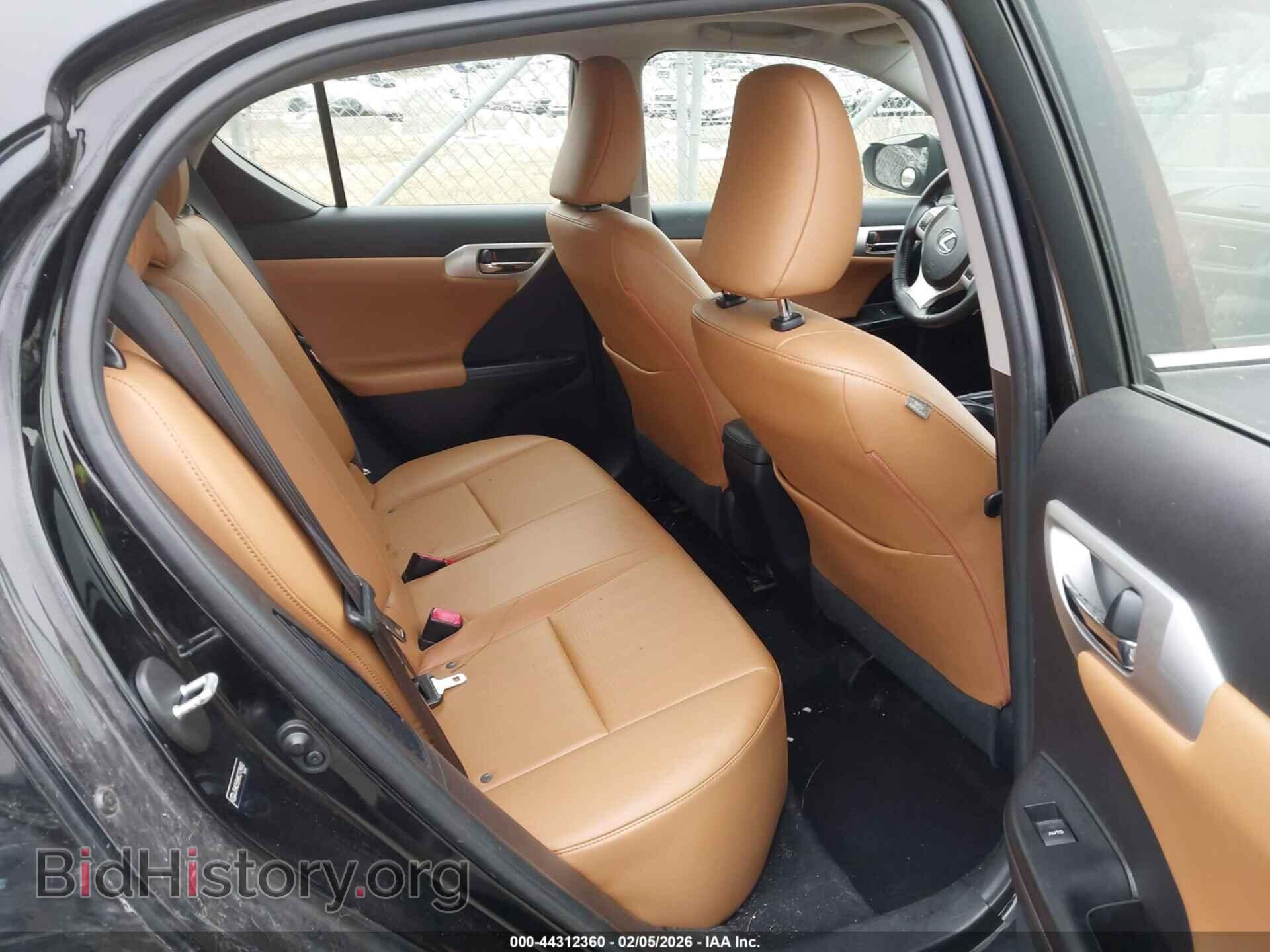 2012 LEXUS CT 200H - VIN: JTHKD5BH8C2109682 - Фото 8