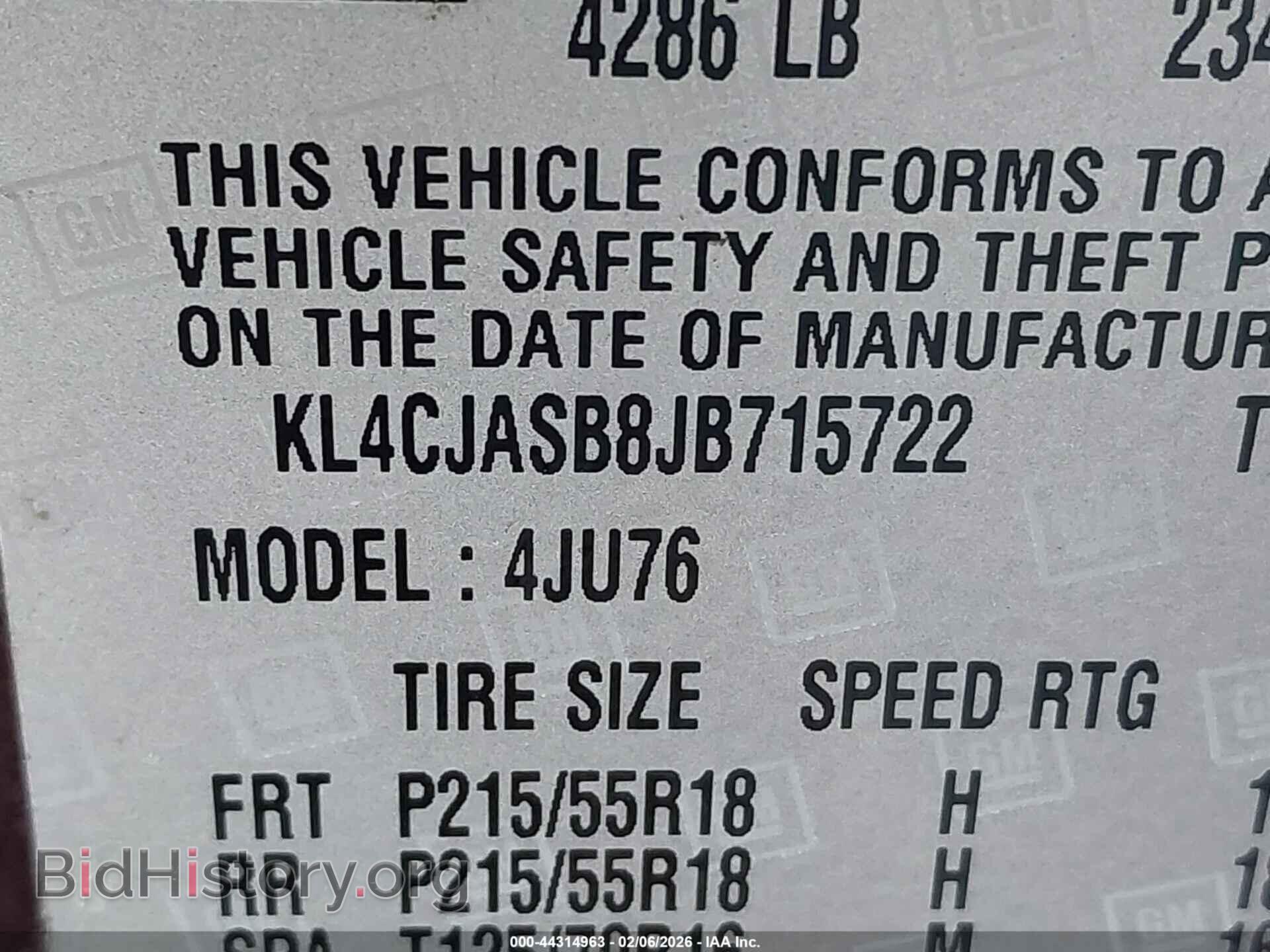 2018 BUICK ENCORE - VIN: KL4CJASB8JB715722 - Фото 9