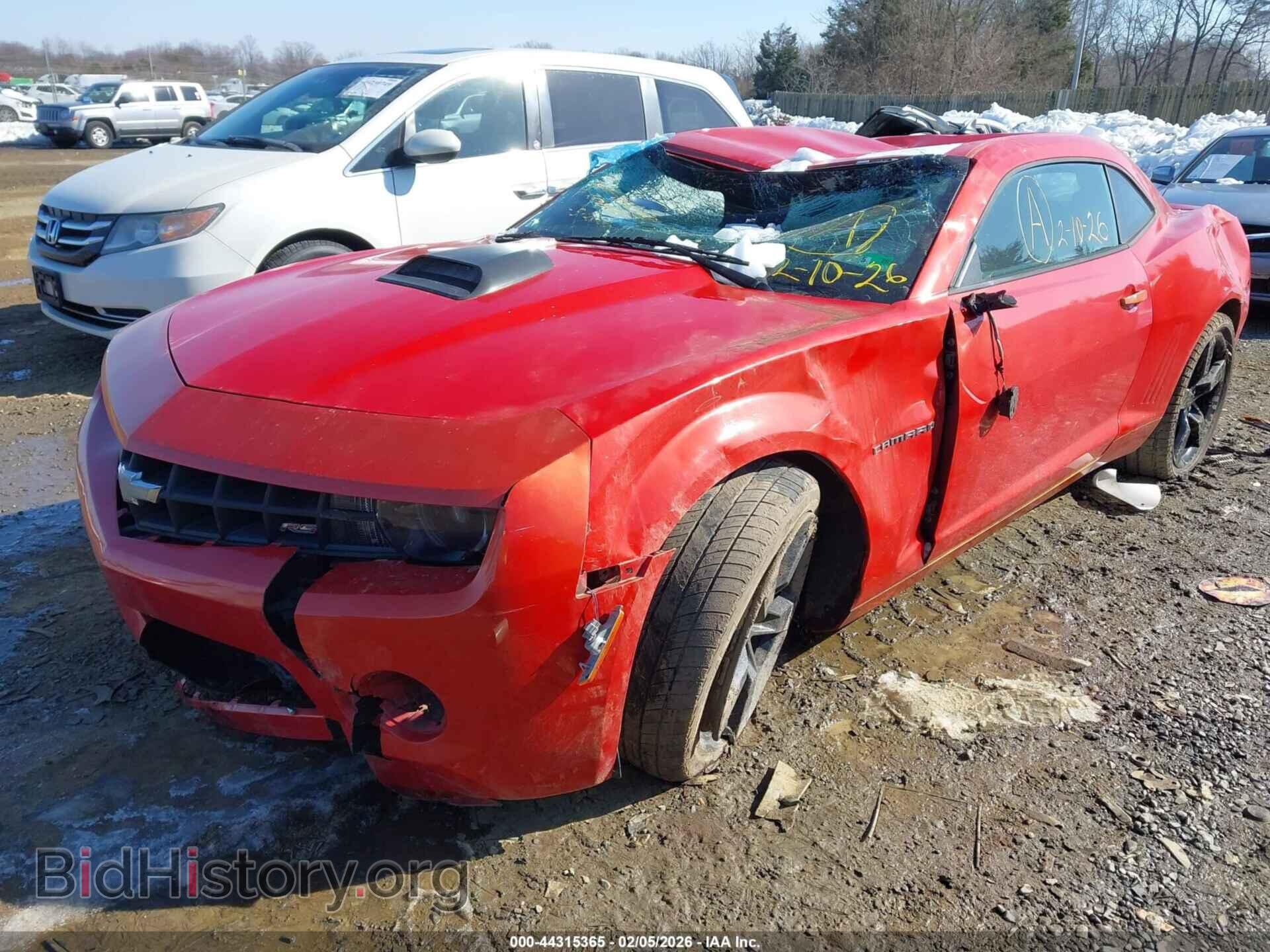 2010 CHEVROLET CAMARO - VIN: 2G1FB1EV8A9208321 - Фото 2