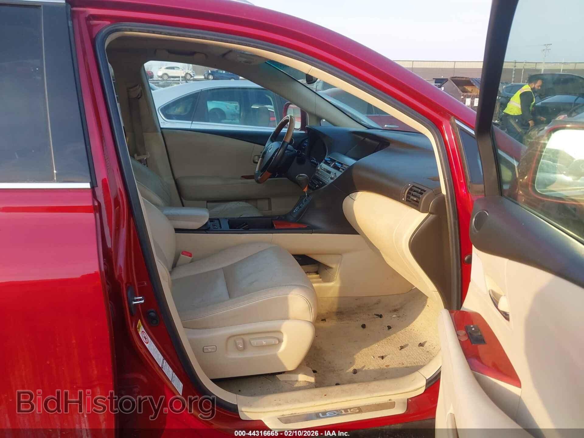 2010 LEXUS RX 350 - VIN: 2T2BK1BA3AC031454 - Фото 5