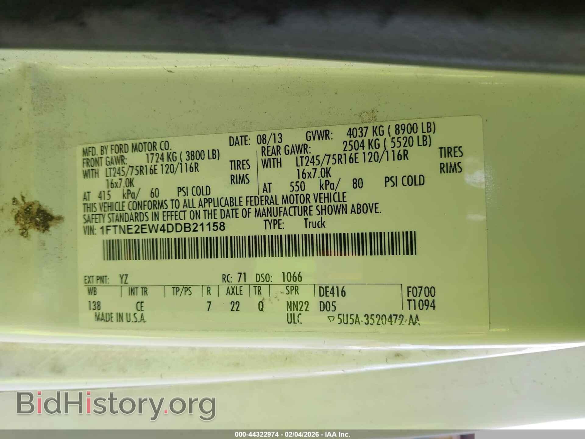 2013 FORD E-250 - VIN: 1FTNE2EW4DDB21158 - Photo 9