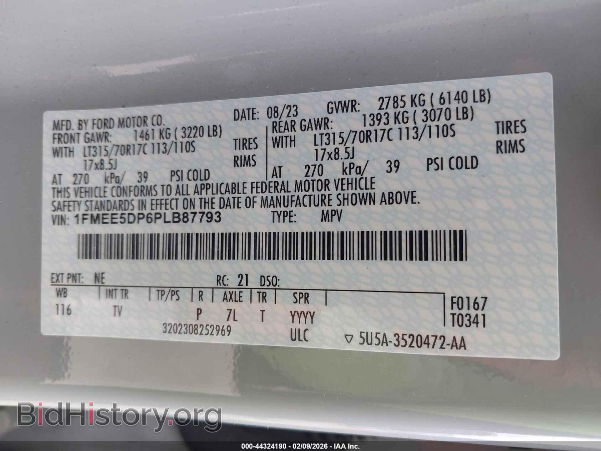 2023 FORD BRONCO - VIN: 1FMEE5DP6PLB87793 - Фото 9
