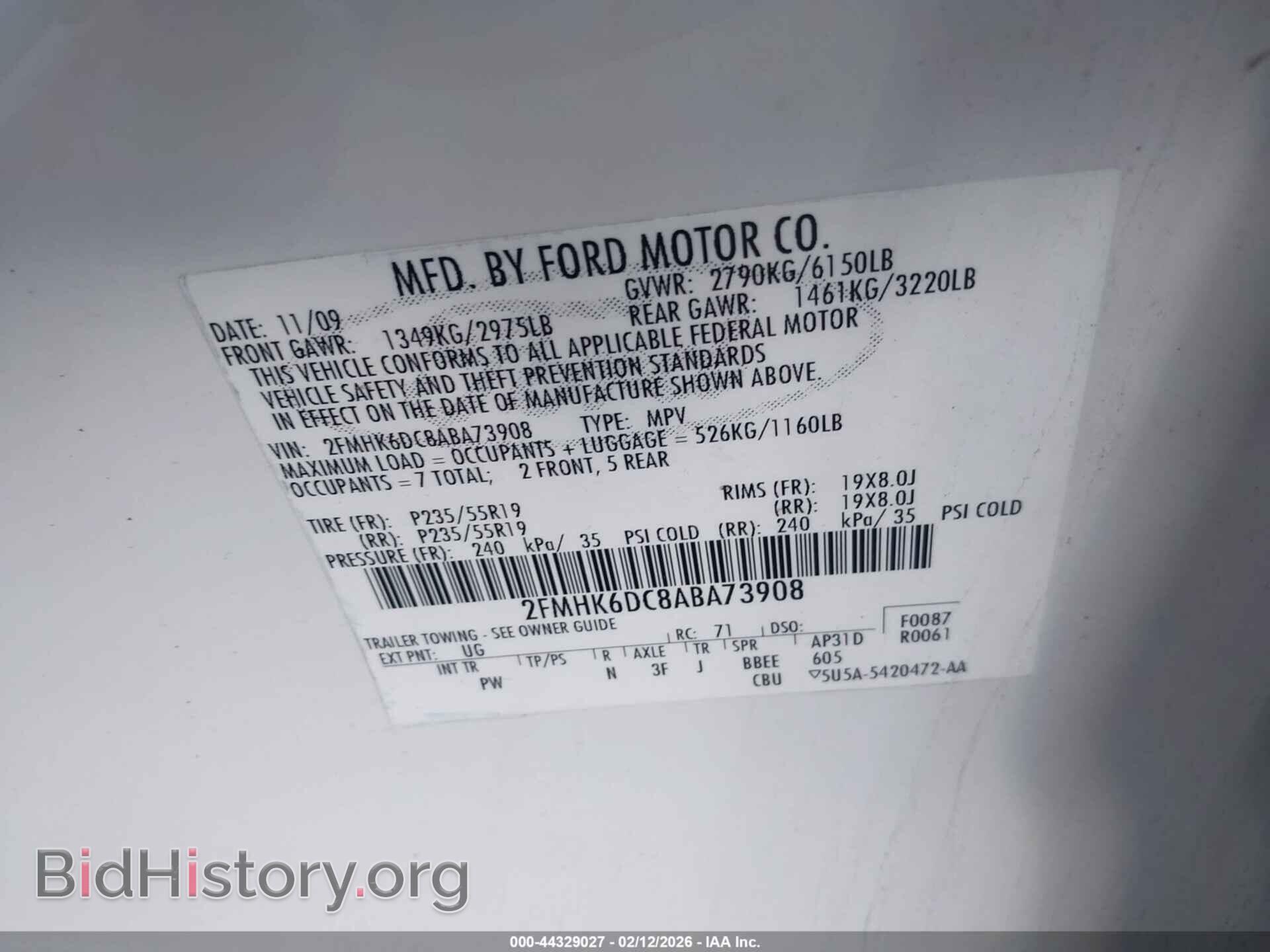 2010 FORD FLEX - VIN: 2FMHK6DC8ABA73908 - Photo 9