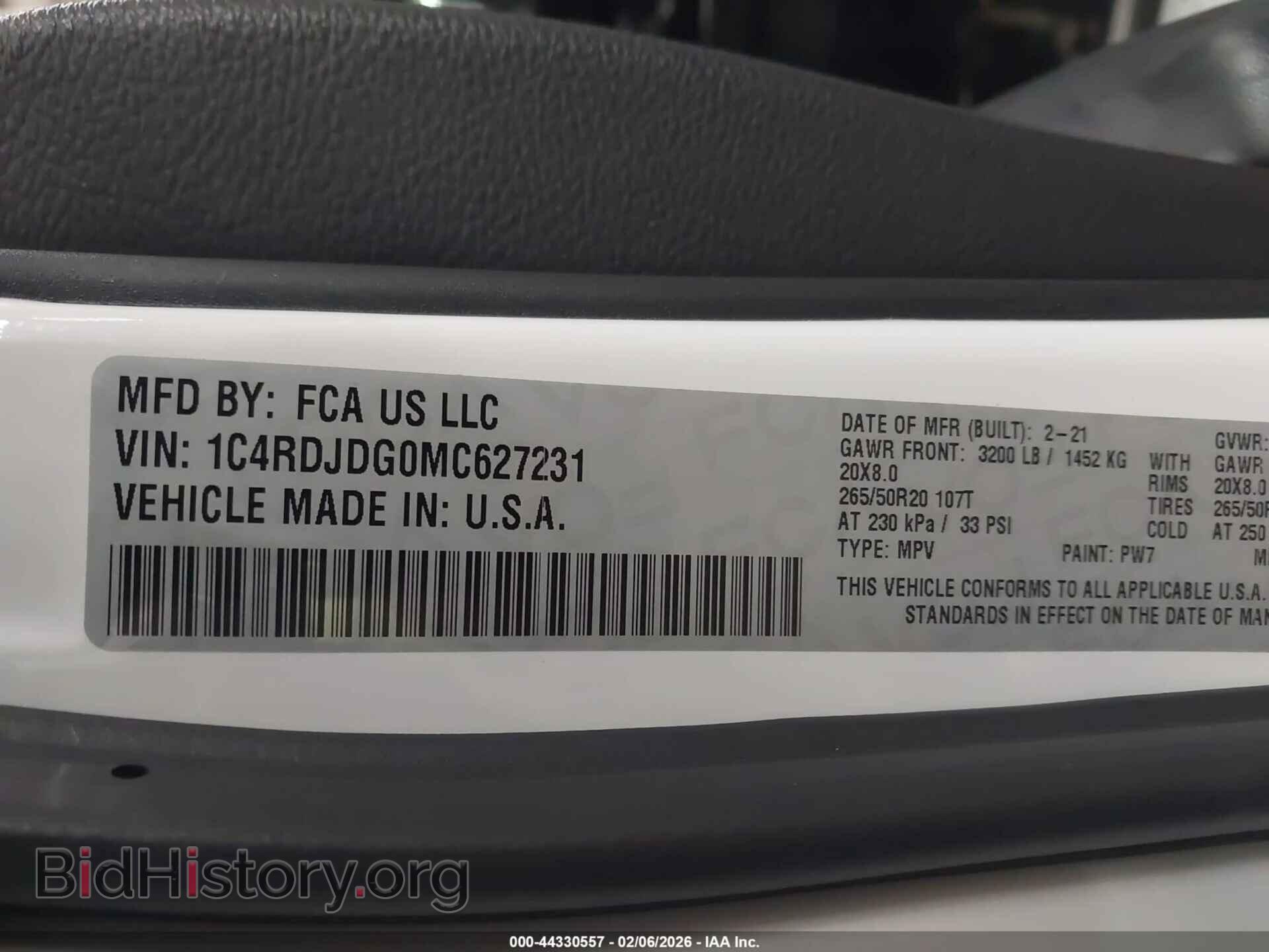 2021 DODGE DURANGO - VIN: 1C4RDJDG0MC627231 - Photo 9