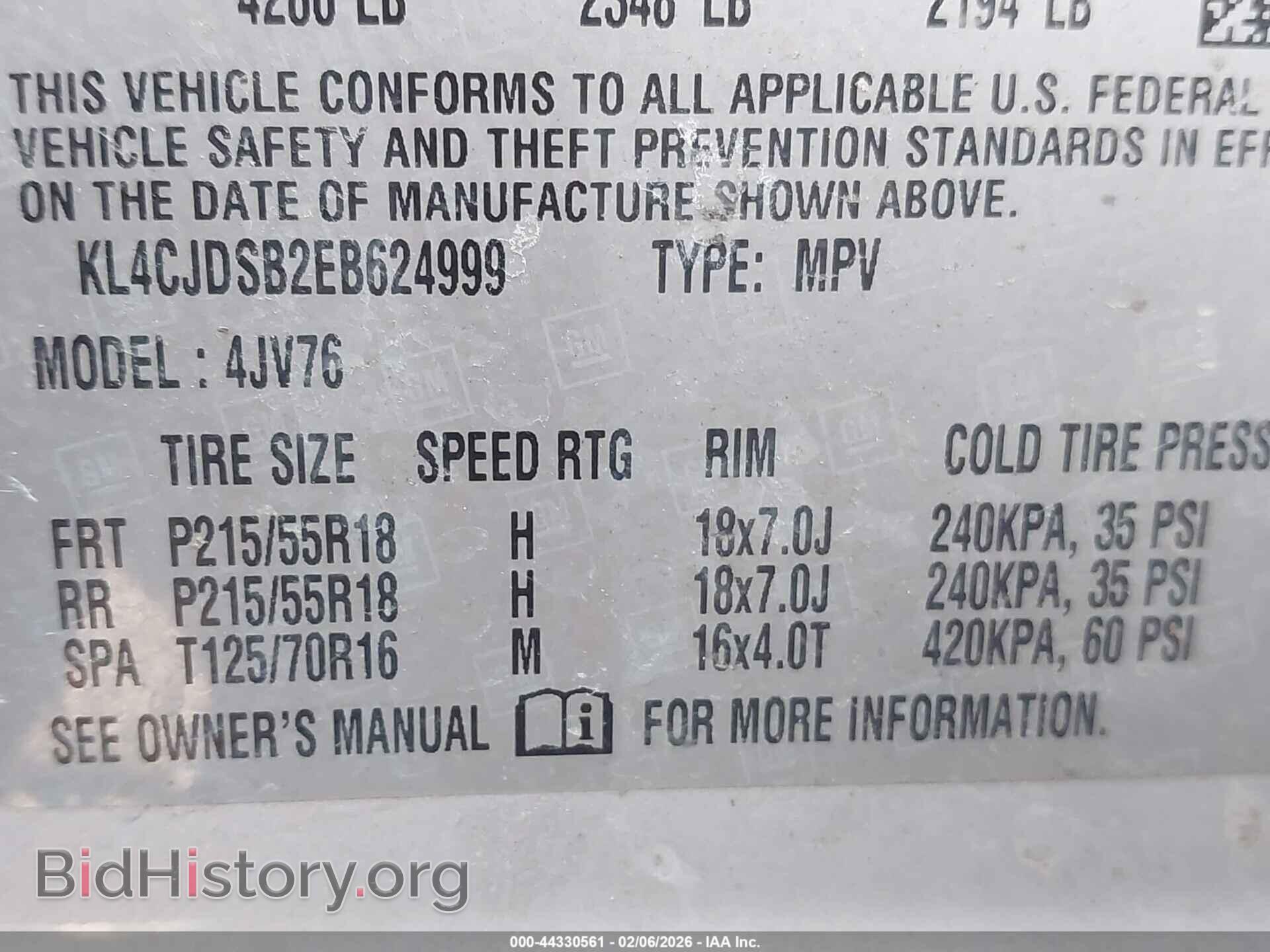 2014 BUICK ENCORE - VIN: KL4CJDSB2EB624999 - Photo 9