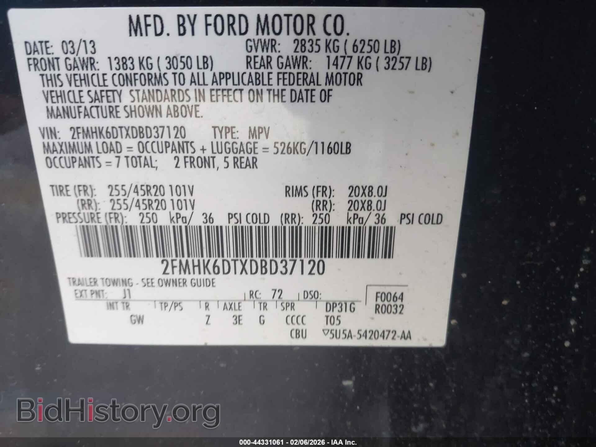 2013 FORD FLEX - VIN: 2FMHK6DTXDBD37120 - Photo 9