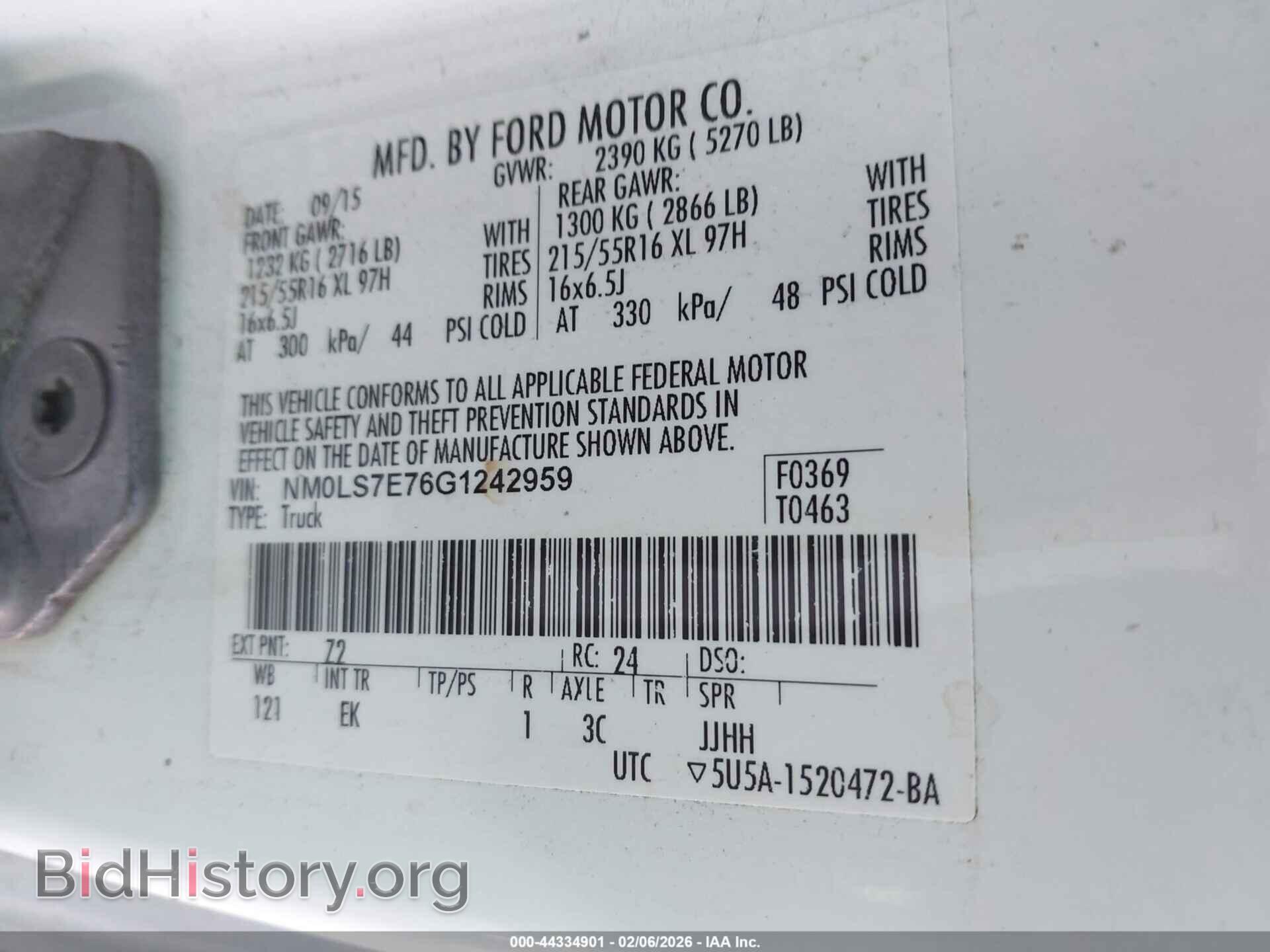 2016 FORD TRANSIT CONNECT - VIN: NM0LS7E76G1242959 - Photo 9