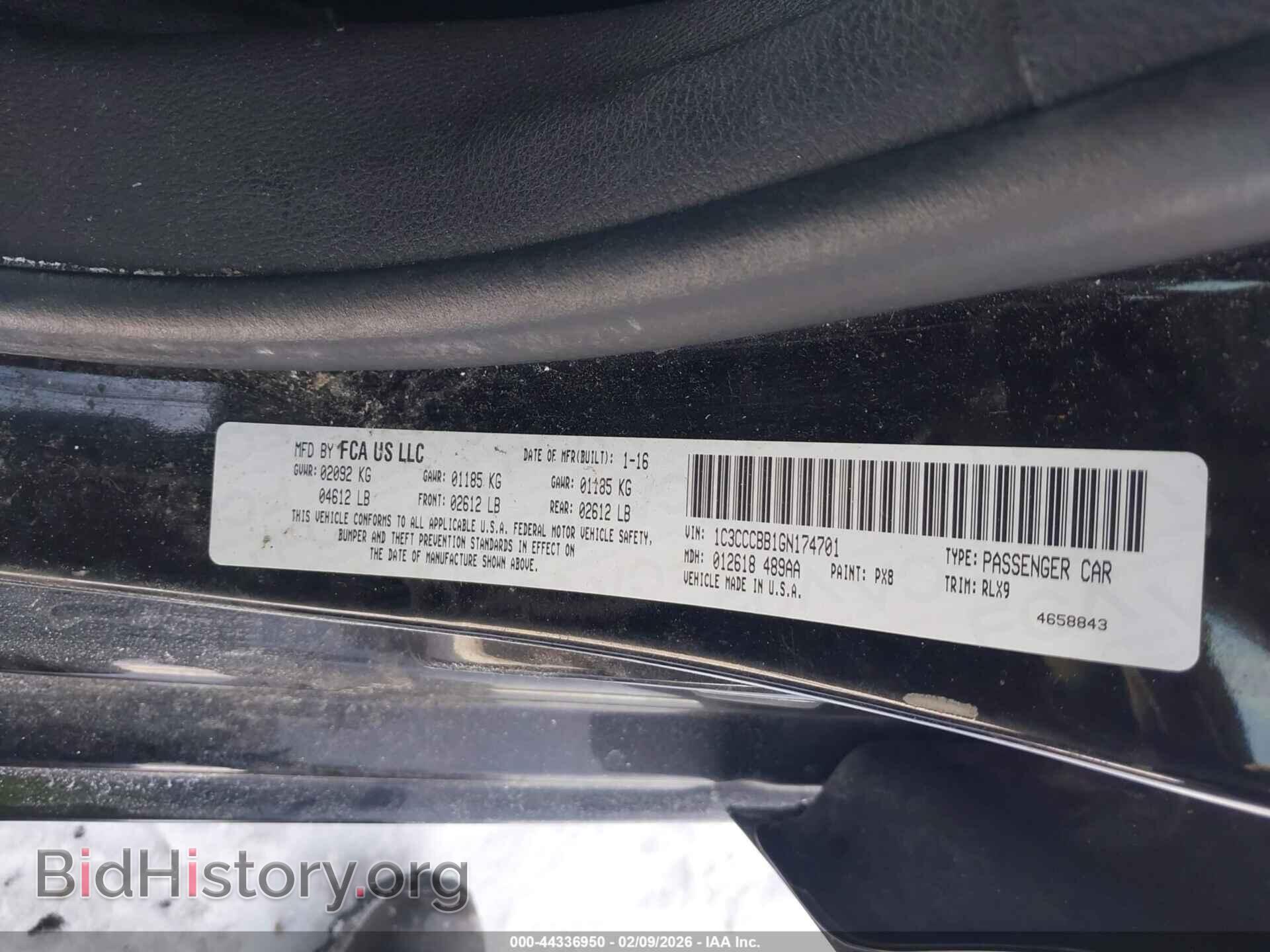 2016 CHRYSLER 200 - VIN: 1C3CCCBB1GN174701 - Photo 9