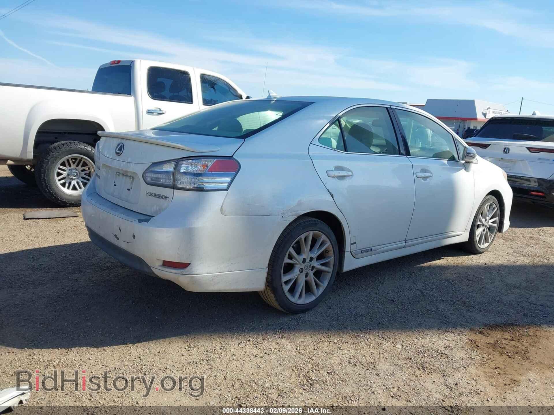 2010 LEXUS HS 250H - VIN: JTHBB1BA1A2004822 - Фото 4