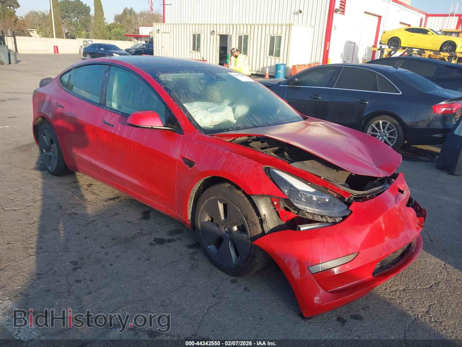 Photo 5YJ3E1EA2NF167958 - TESLA MODEL 3 2022