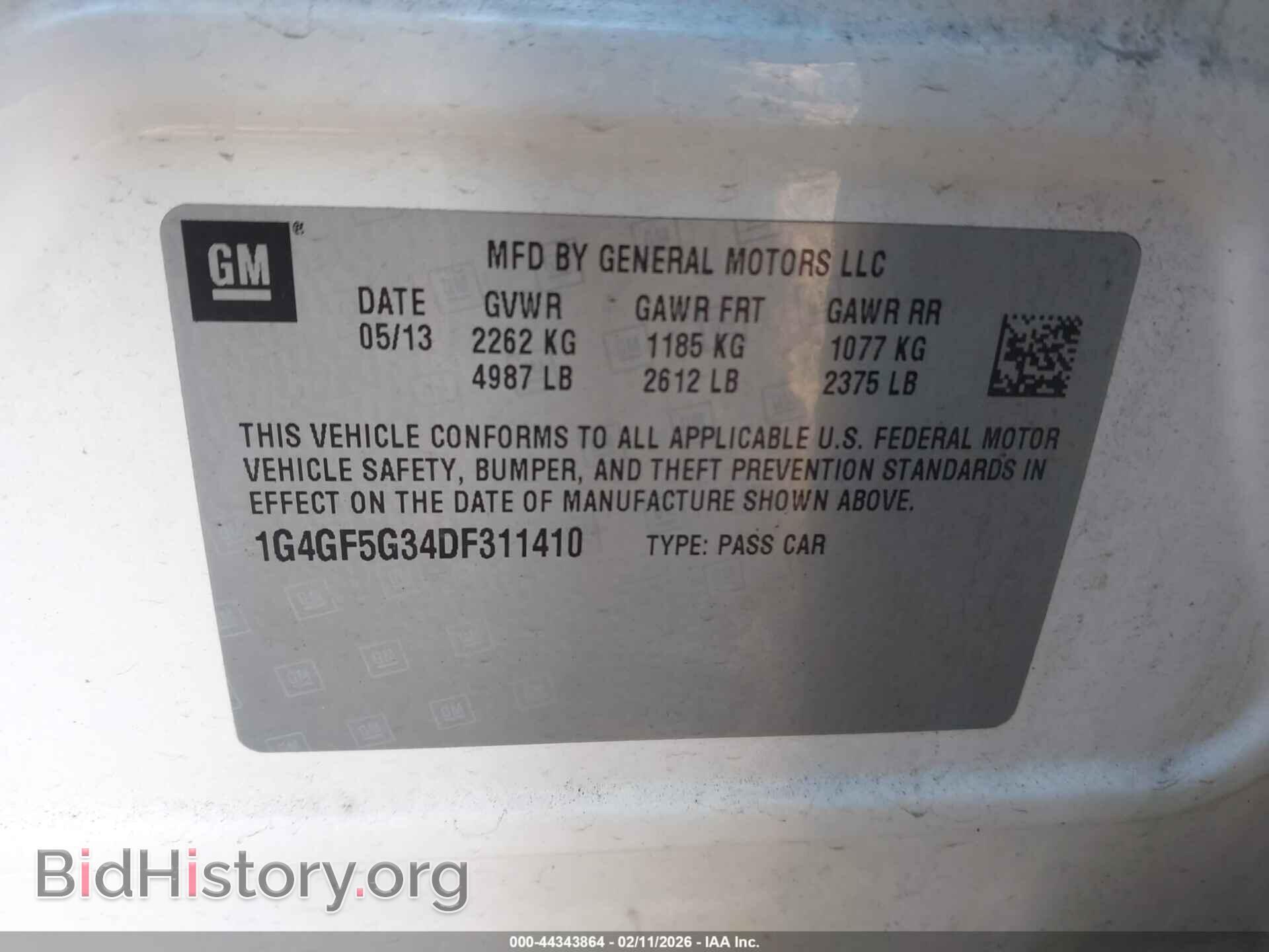 2013 BUICK LACROSSE - VIN: 1G4GF5G34DF311410 - Фото 9