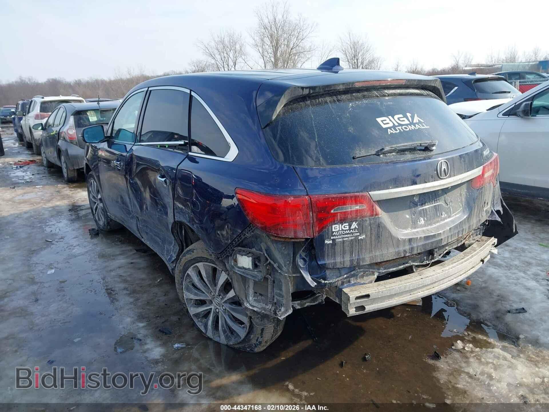 2014 ACURA MDX - VIN: 5FRYD4H6XEB037409 - Фото 3