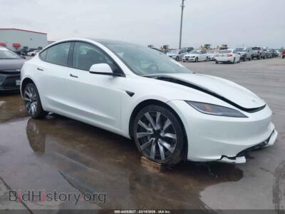 2024 Tesla MODEL 3 Long Range Dual Motor All-Wheel Drive, белый — VIN 5YJ3E1EB8RF736018, IAAI