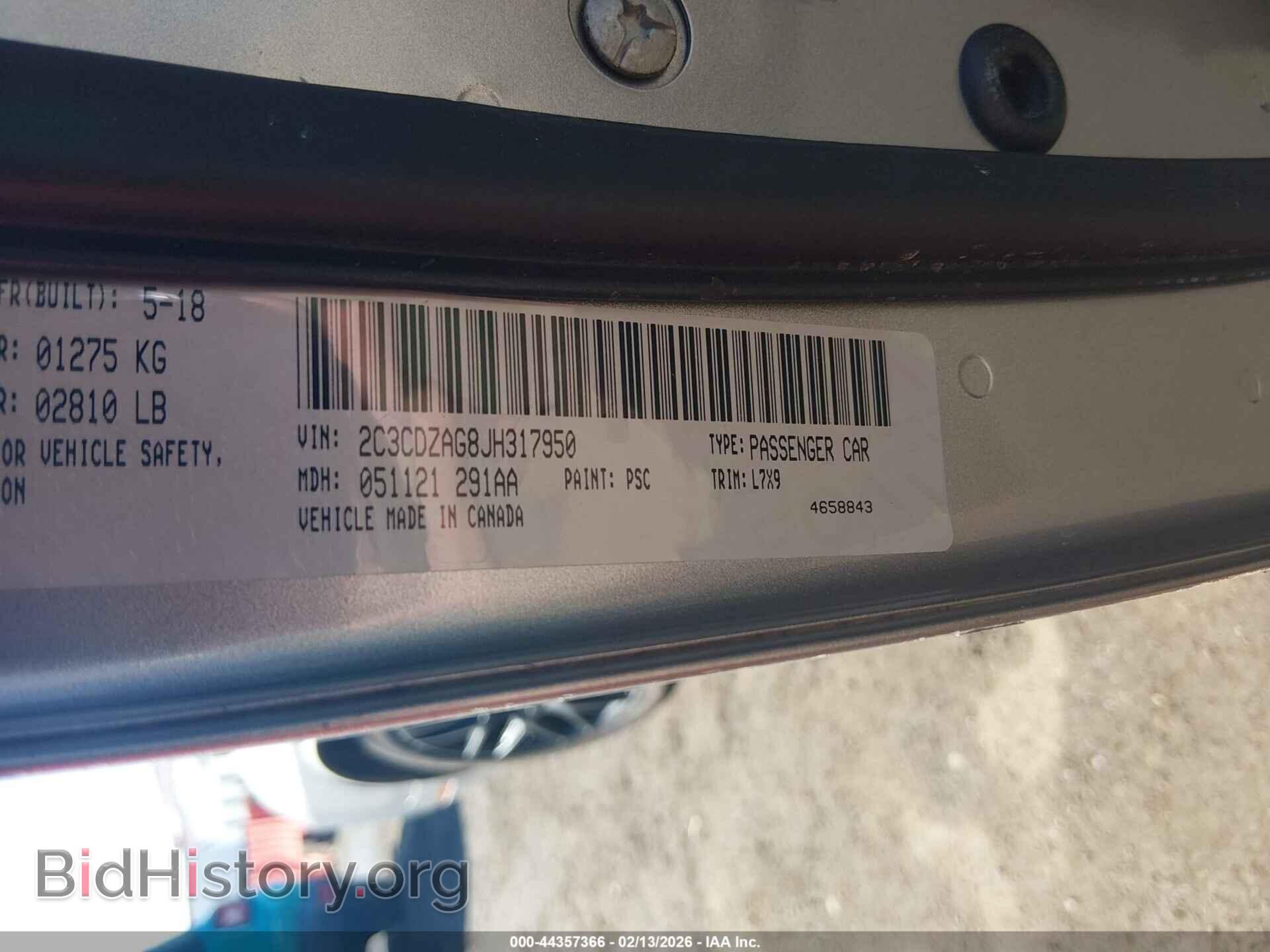 2018 DODGE CHALLENGER - VIN: 2C3CDZAG8JH317950 - Фото 9