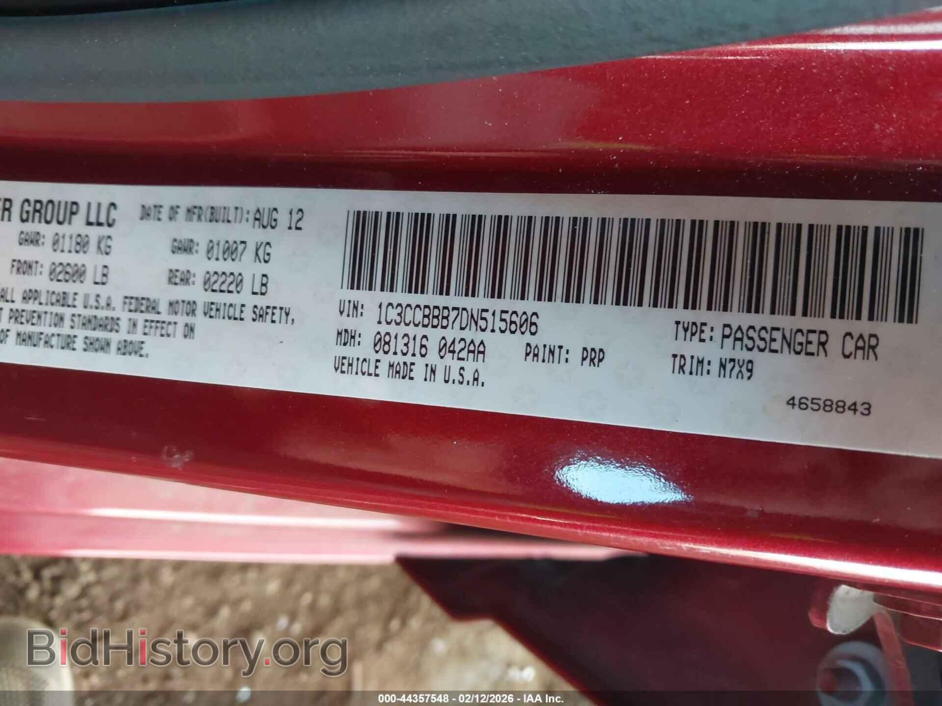 2013 CHRYSLER 200 - VIN: 1C3CCBBB7DN515606 - Фото 9