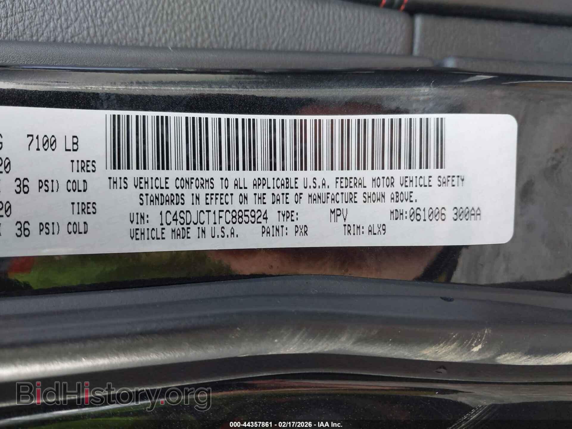 2015 DODGE DURANGO - VIN: 1C4SDJCT1FC885924 - Фото 9