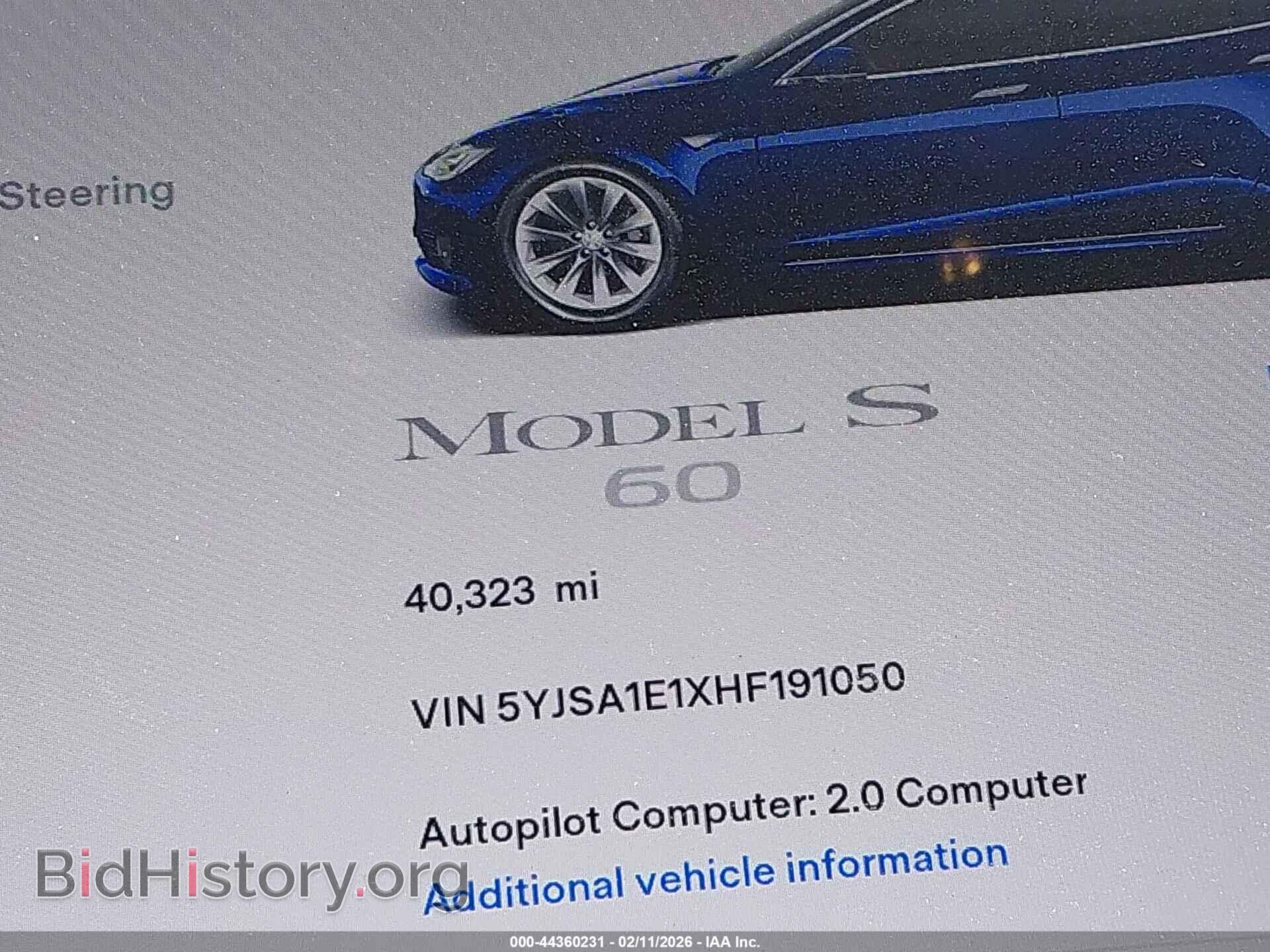 2017 TESLA MODEL S - VIN: 5YJSA1E1XHF191050 - Фото 16