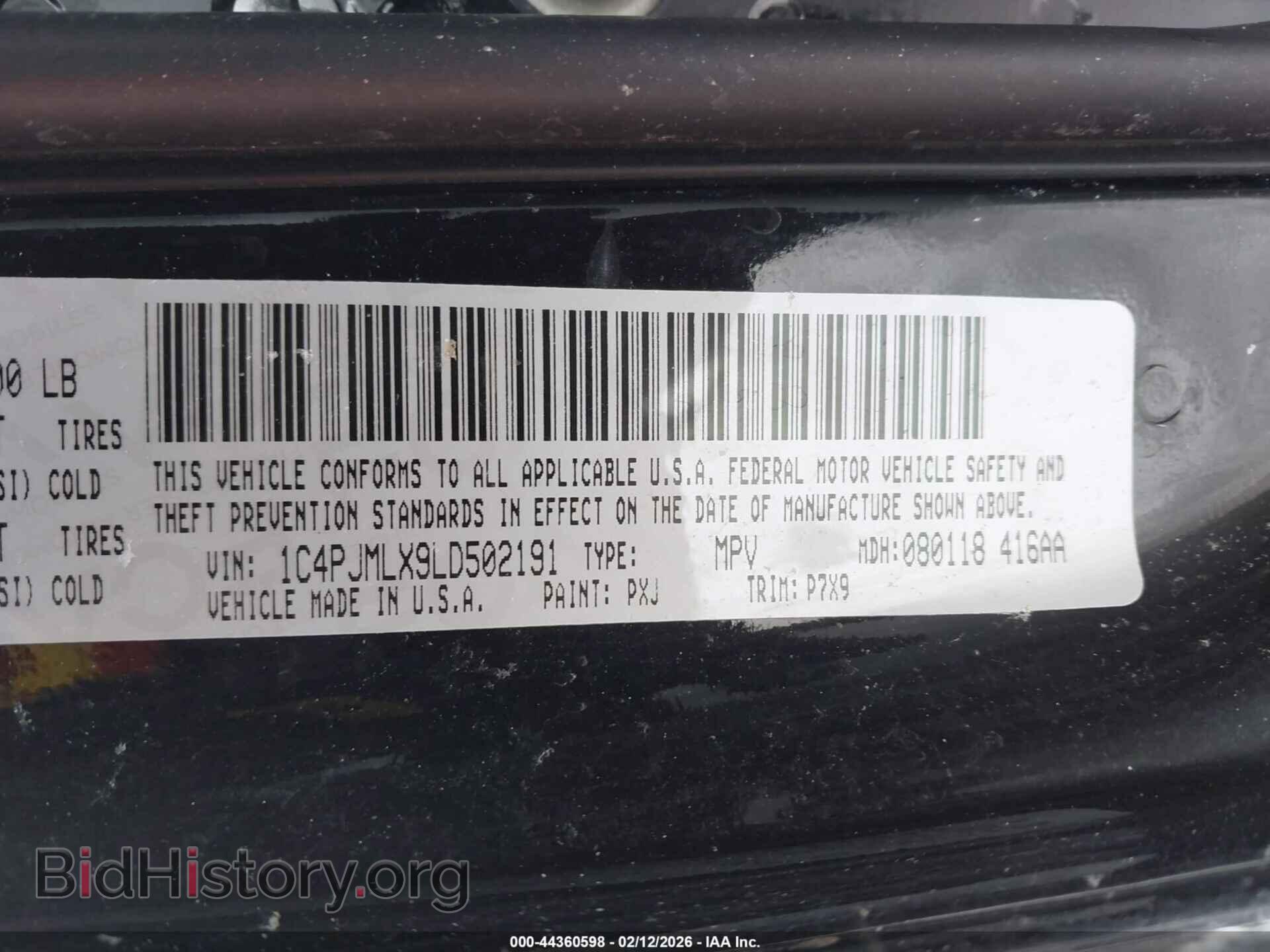 2020 JEEP CHEROKEE - VIN: 1C4PJMLX9LD502191 - Фото 9