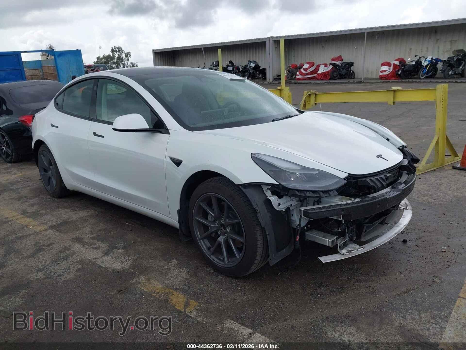 Photo 5YJ3E1EA6NF192930 - TESLA MODEL 3 2022