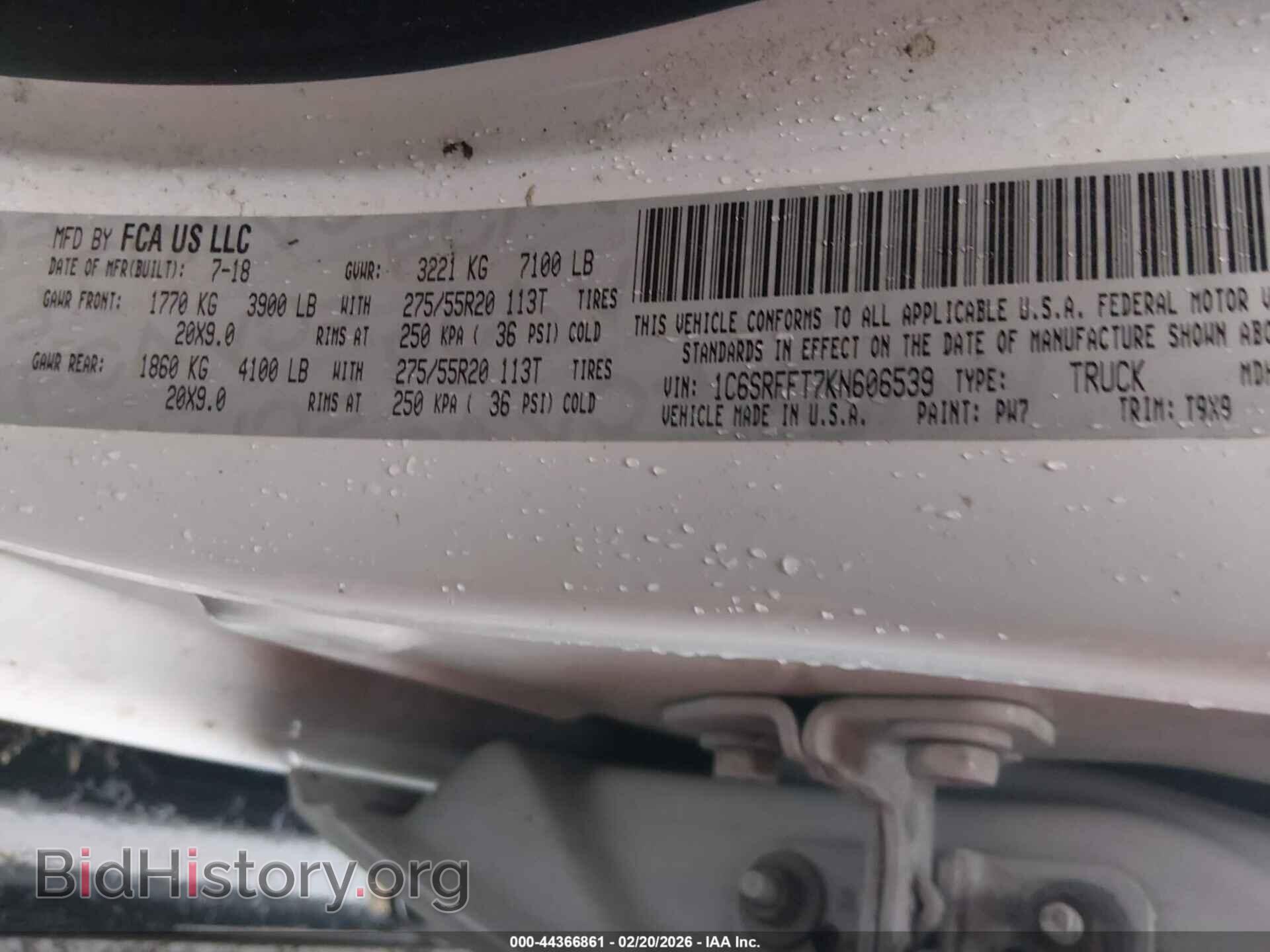 2019 RAM 1500 - VIN: 1C6SRFFT7KN606539 - Фото 9