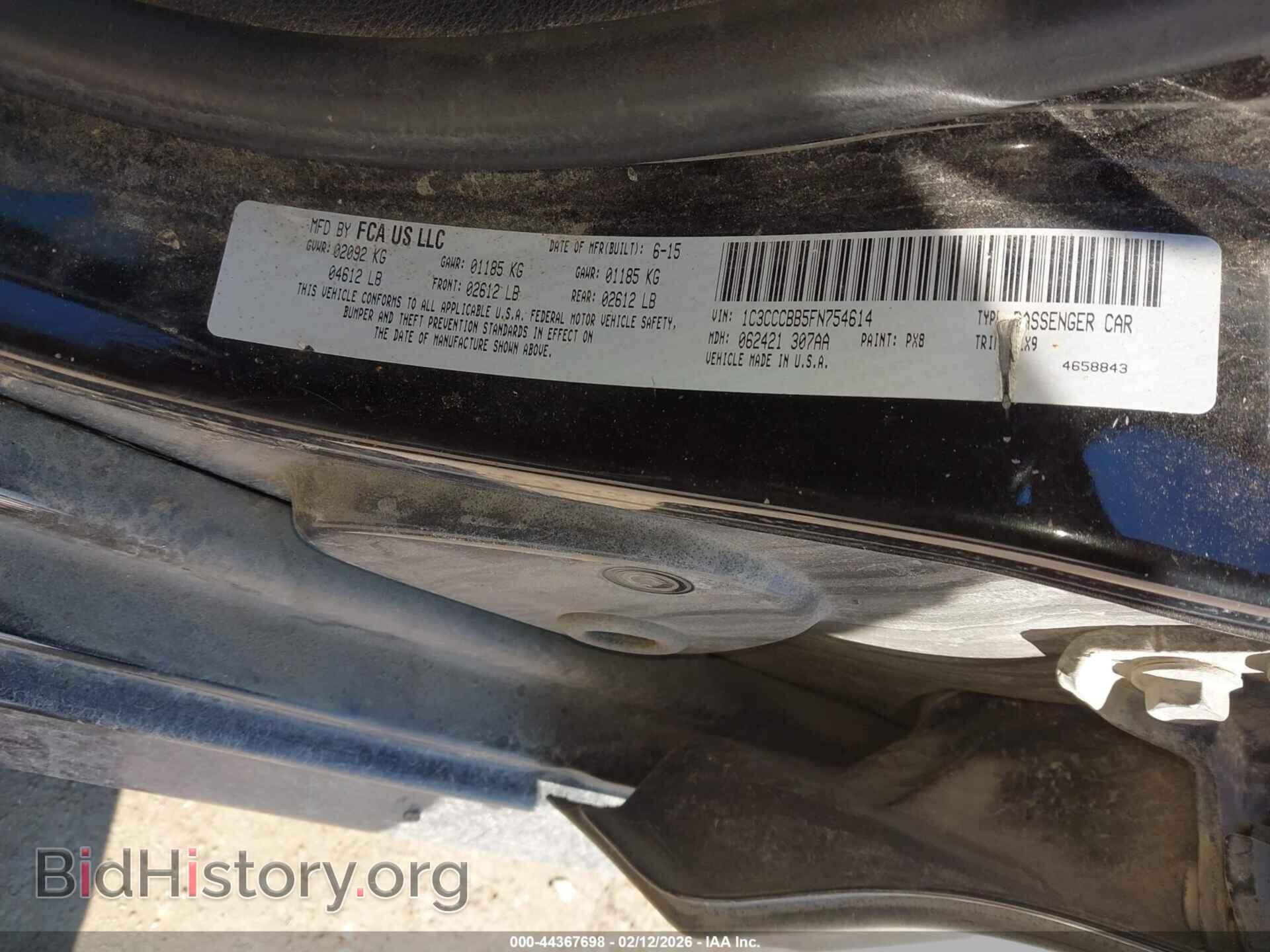 2015 CHRYSLER 200 - VIN: 1C3CCCBB5FN754614 - Фото 9