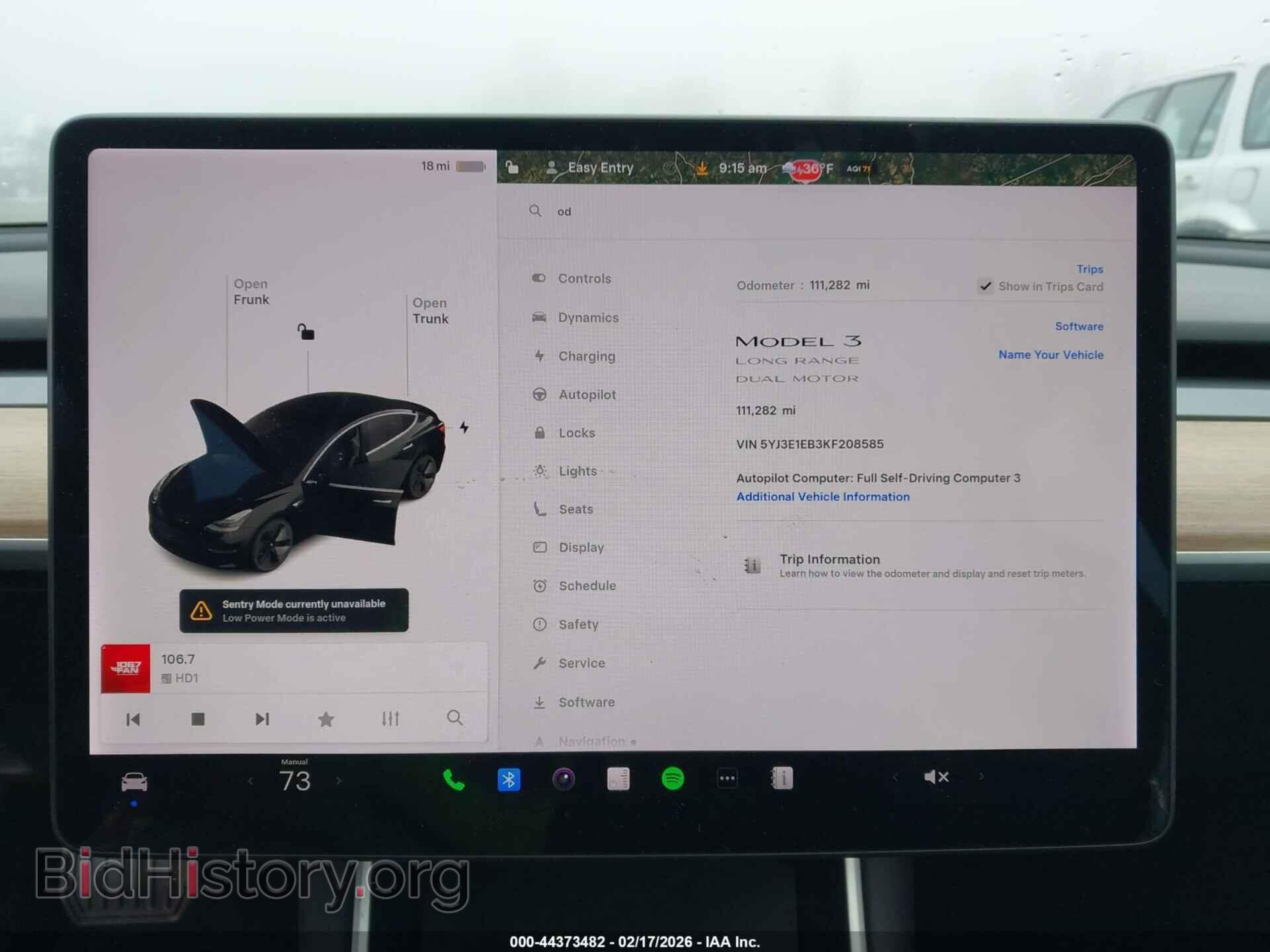 2019 TESLA MODEL 3 - VIN: 5YJ3E1EB3KF208585 - Photo 7