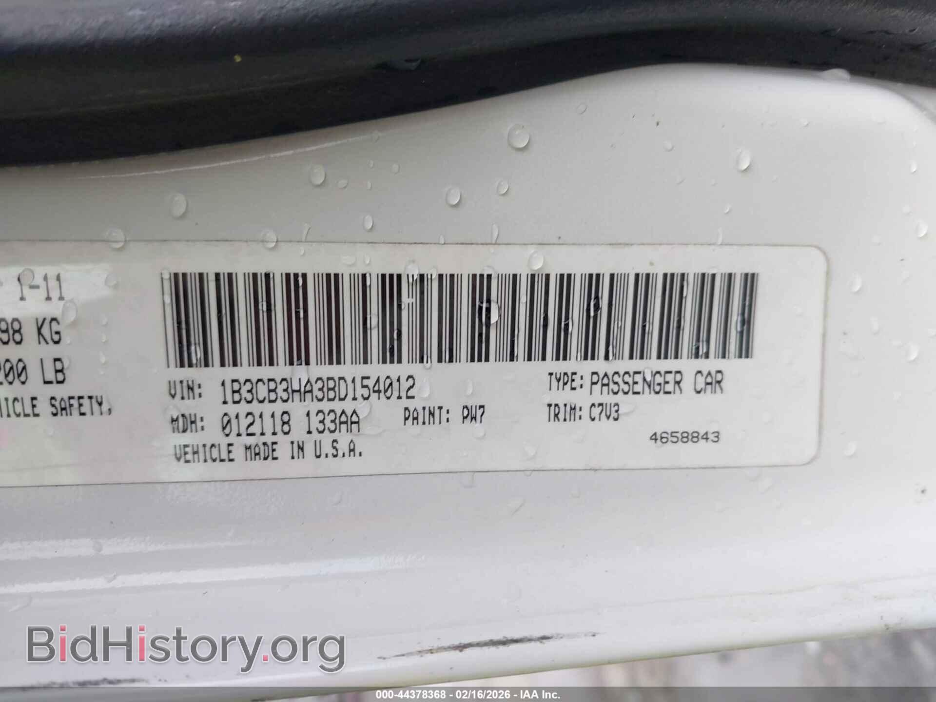 2011 DODGE CALIBER - VIN: 1B3CB3HA3BD154012 - Фото 9