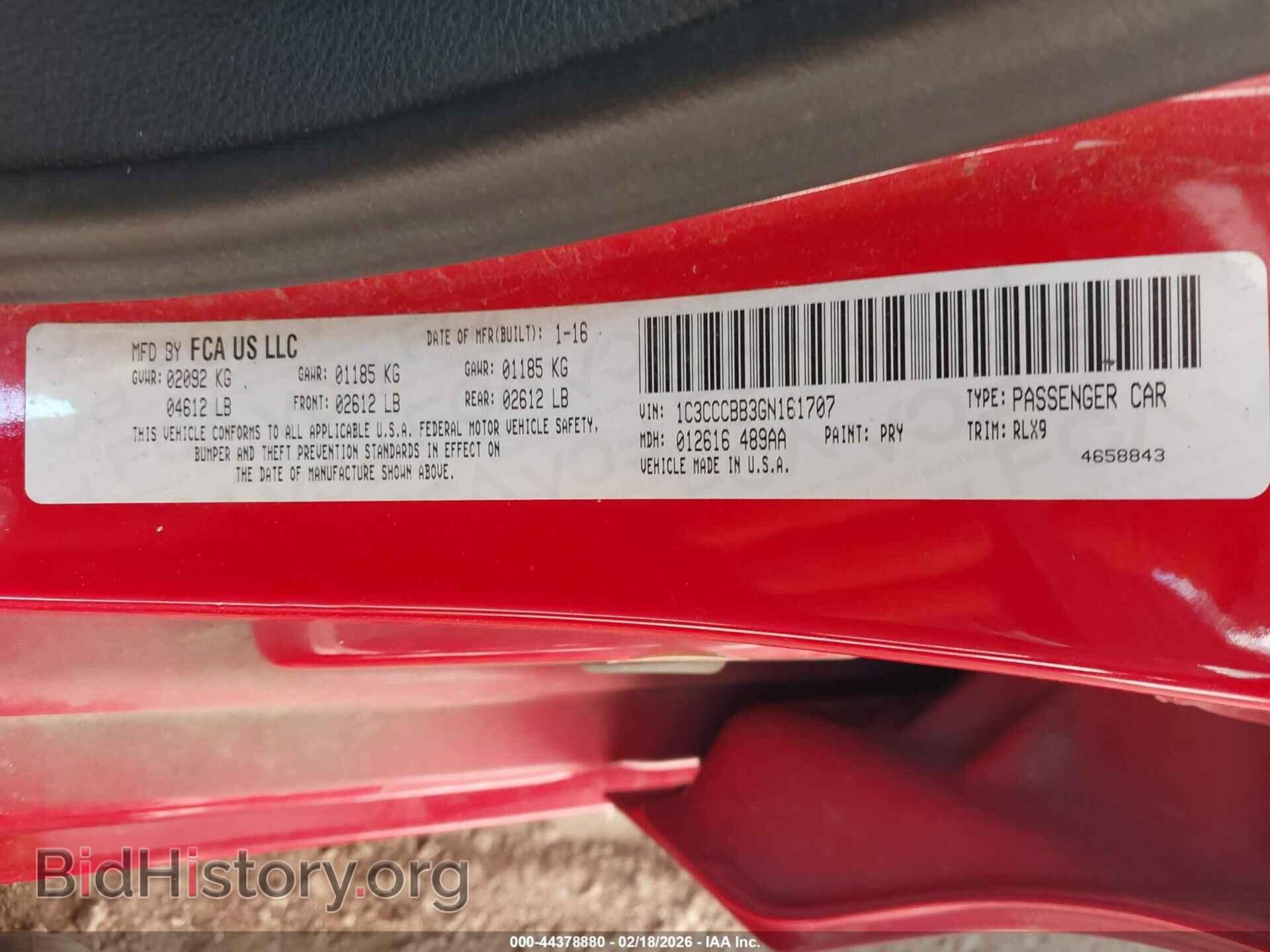 2016 CHRYSLER 200 - VIN: 1C3CCCBB3GN161707 - Photo 9