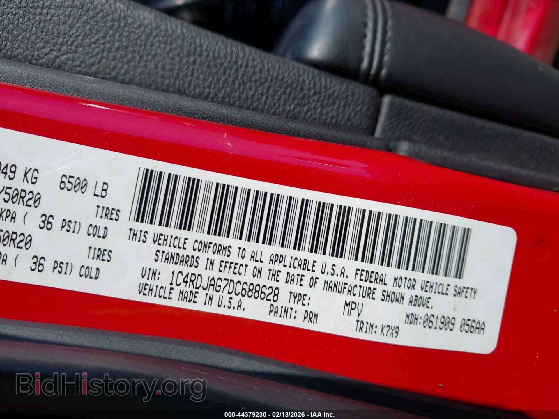 2013 DODGE DURANGO - VIN: 1C4RDJAG7DC688628 - Photo 9