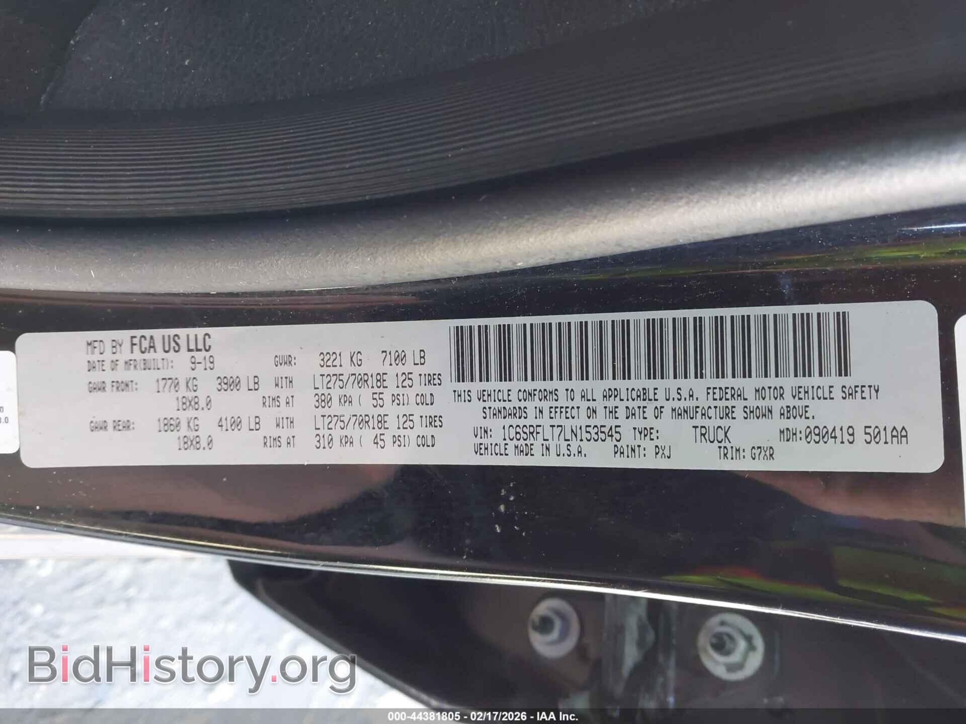 2020 RAM 1500 - VIN: 1C6SRFLT7LN153545 - Фото 9