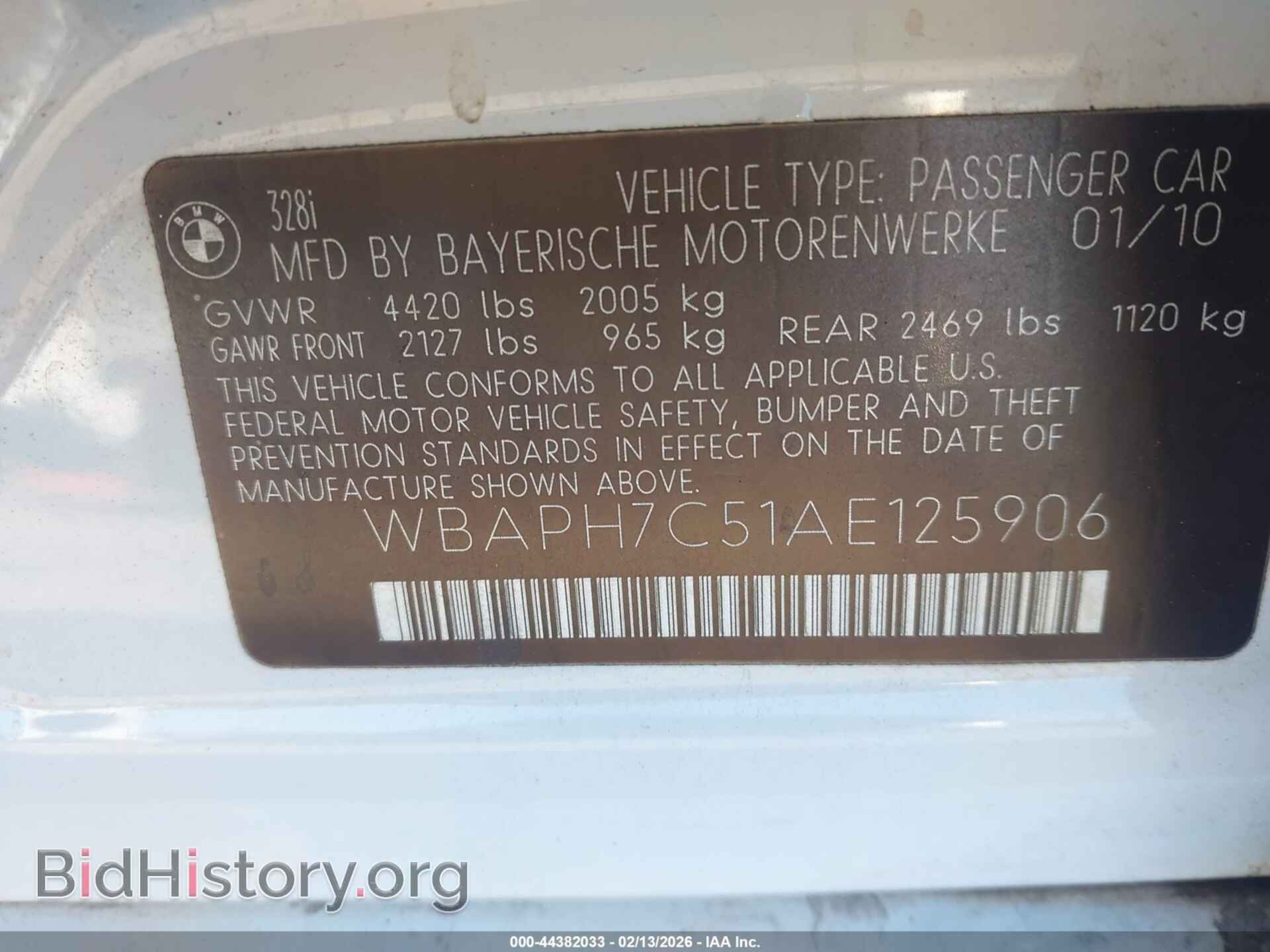 2010 BMW 328I - VIN: WBAPH7C51AE125906 - Photo 9