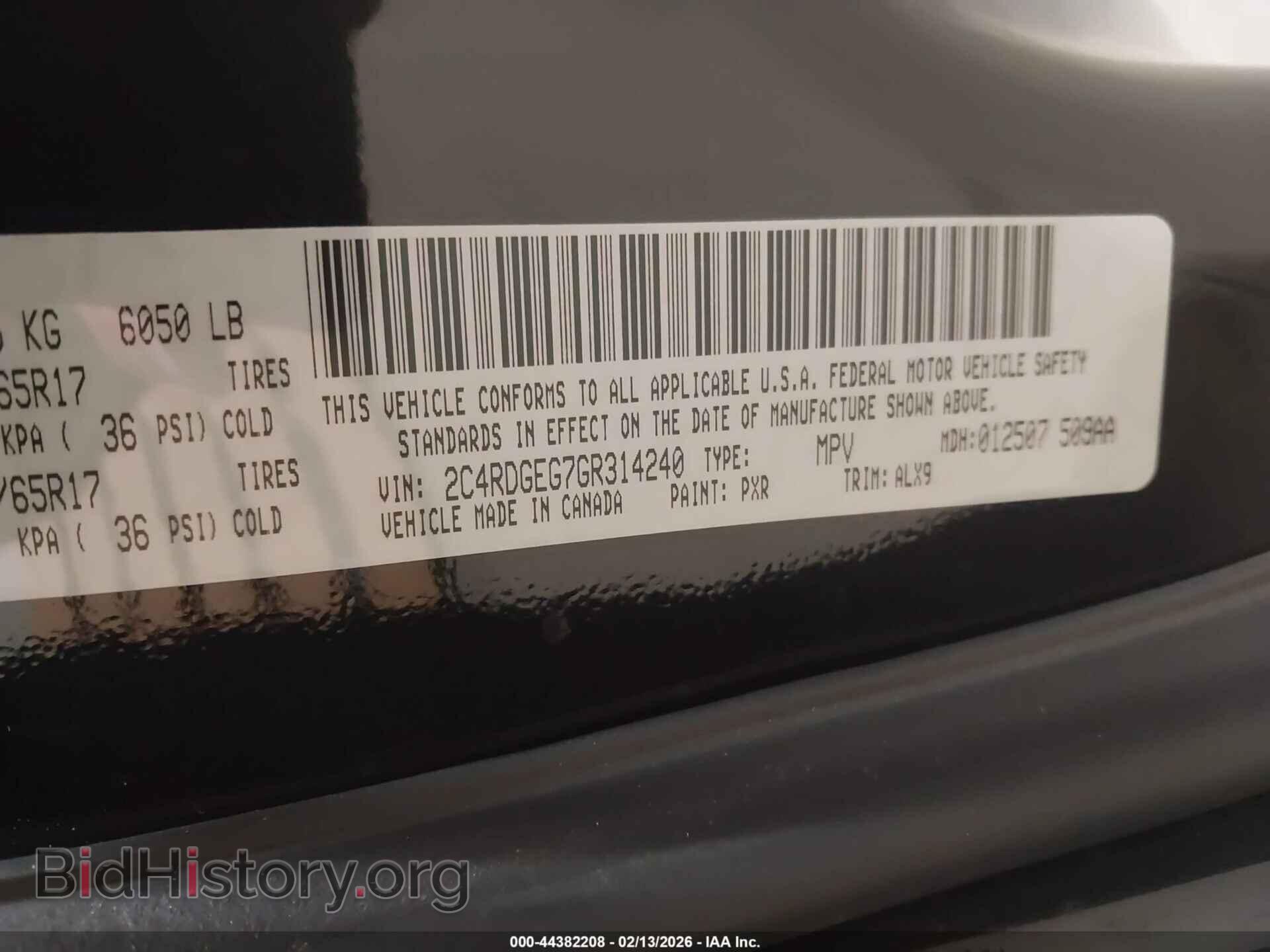 2016 DODGE GRAND CARAVAN - VIN: 2C4RDGEG7GR314240 - Фото 9
